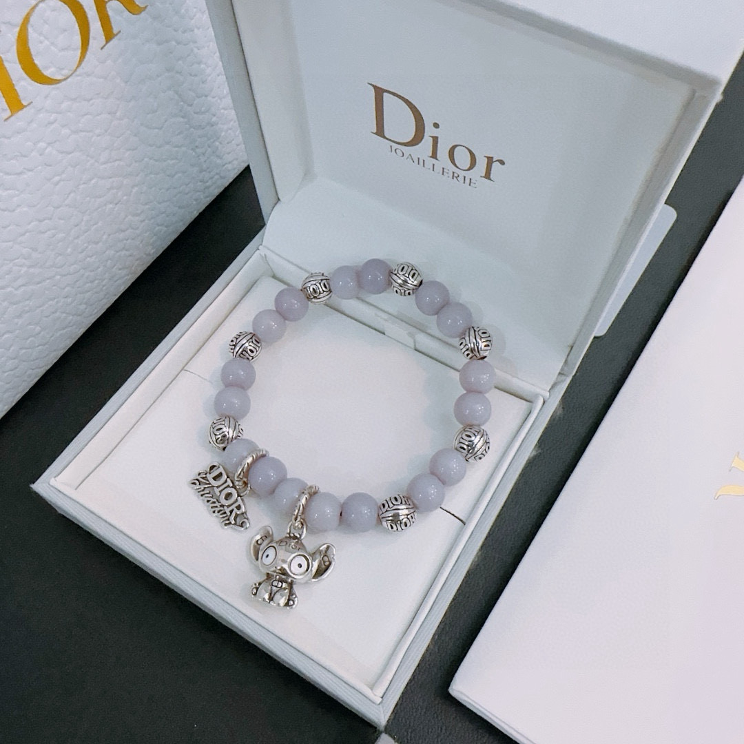   专柜精工版本 DIOR迪奥 多元素玛瑙泰银风格手链 权志龙明星同款 复古做旧风 原版复刻 纯手工打造