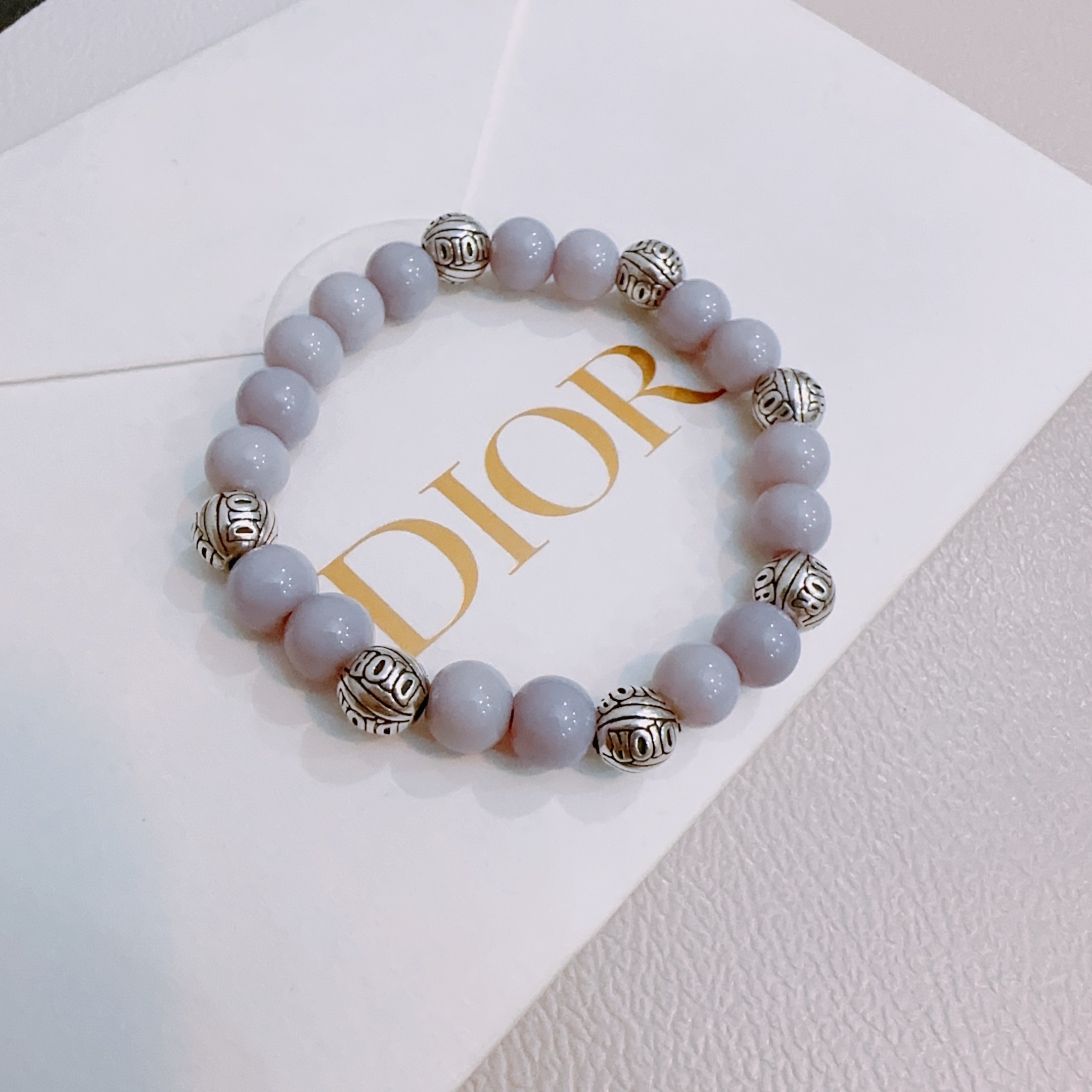   专柜精工版本 DIOR迪奥 多元素玛瑙泰银风格手链 权志龙明星同款 复古做旧风 原版复刻 纯手工打造