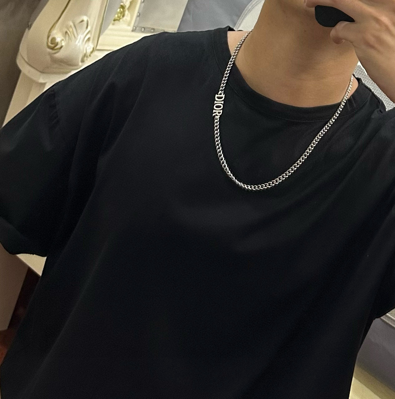    DIOR🔥新款 迪奥项链🇷🇼原单货🇷🇼专柜新款开模复古潮流时尚必备 男女均可佩戴 情侣款同款 摇滚