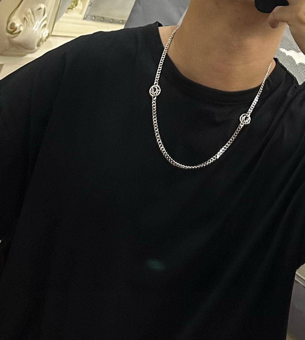    DIOR🔥新款 迪奥项链🇷🇼原单货🇷🇼专柜新款开模复古潮流时尚必备 男女均可佩戴 情侣款同款 摇滚