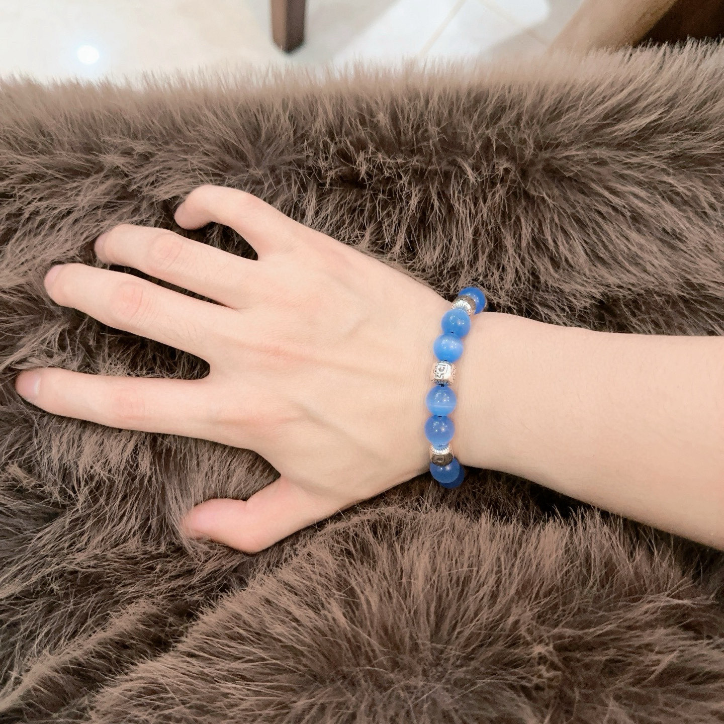   专柜精工版本 DIOR迪奥 多元素天然石玛瑙泰银风格手链 权志龙明星同款 复古做旧风 原版复刻 纯手