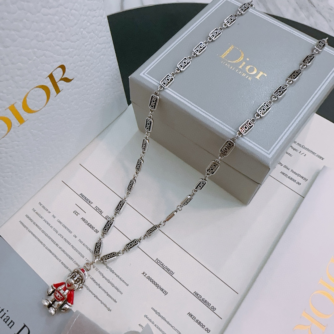    DIOR🔥新款 迪奥项链🇷🇼原单货🇷🇼专柜新款开模复古潮流时尚必备 男女均可佩戴 情侣款同款 摇滚