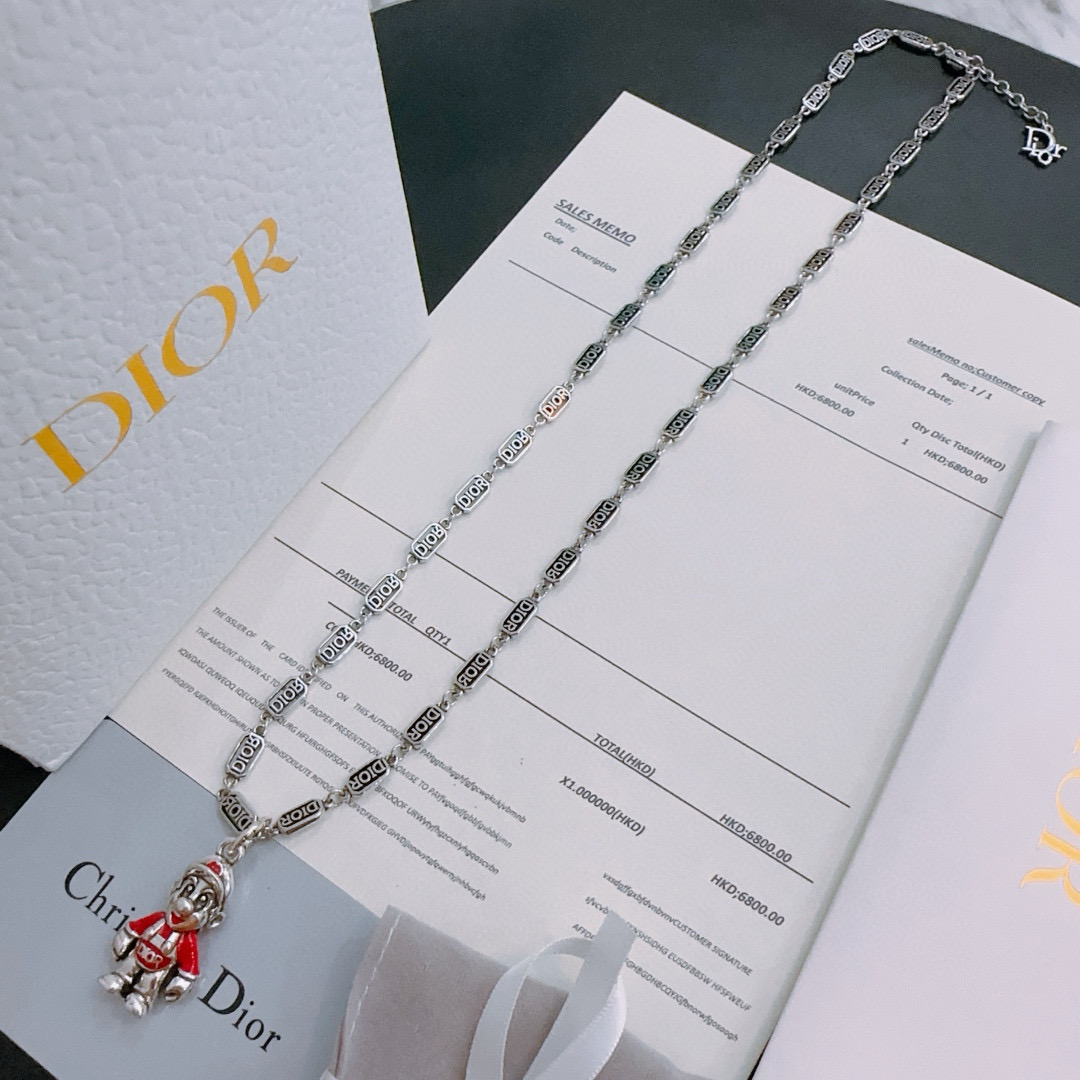    DIOR🔥新款 迪奥项链🇷🇼原单货🇷🇼专柜新款开模复古潮流时尚必备 男女均可佩戴 情侣款同款 摇滚
