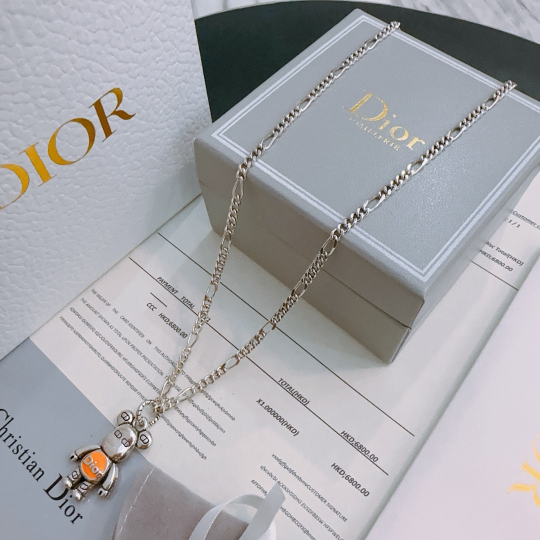    DIOR🔥新款 迪奥项链🇷🇼原单货🇷🇼专柜新款开模复古潮流时尚必备 男女均可佩戴 情侣款同款 摇滚