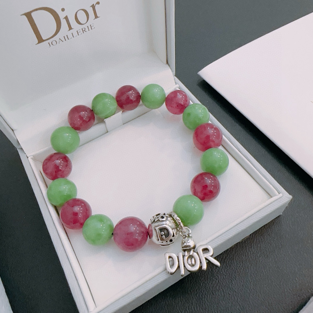   专柜精工版本 DIOR迪奥 多元素玛瑙泰银风格手链 权志龙明星同款 复古做旧风 原版复刻 纯手工打造