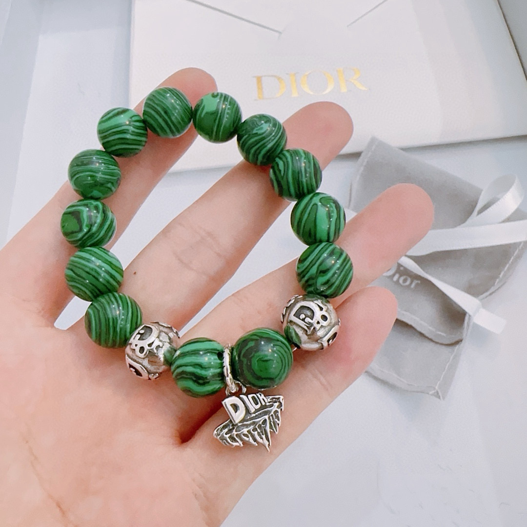   专柜精工版本 DIOR迪奥 多元素玛瑙泰银风格手链 权志龙明星同款 复古做旧风 原版复刻 纯手工打造