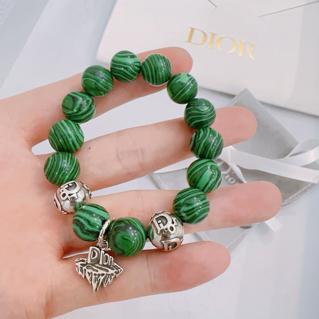   专柜精工版本 DIOR迪奥 多元素玛瑙泰银风格手链 权志龙明星同款 复古做旧风 原版复刻 纯手工打造