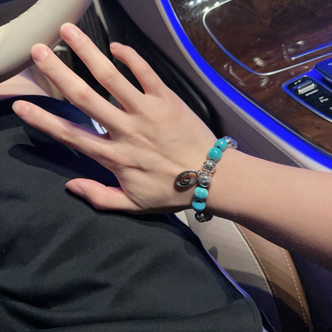  专柜精工版本 DIOR迪奥 多元素玛瑙泰银风格手链 权志龙明星同款 复古做旧风 原版复刻 纯手工打造