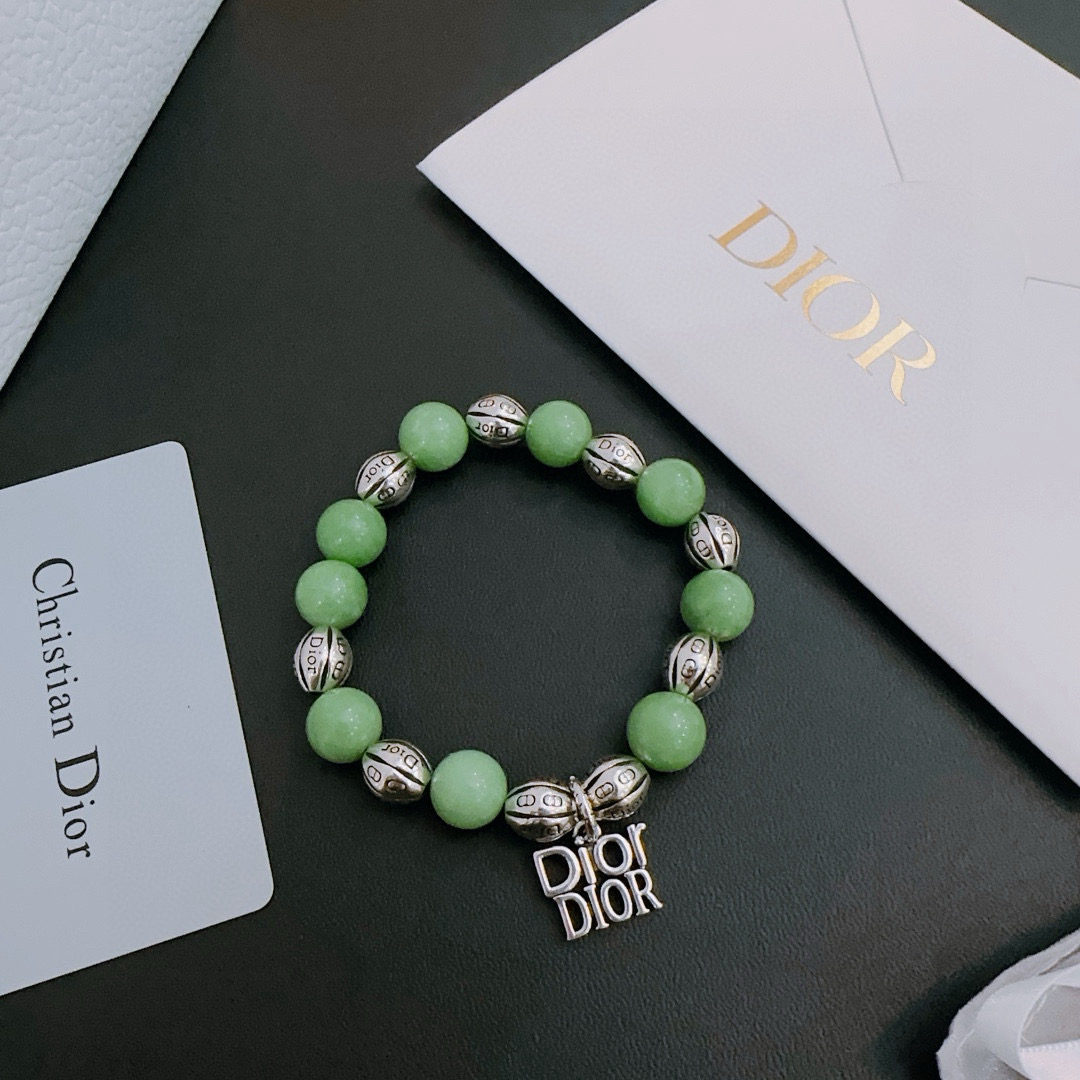   专柜精工版本 DIOR迪奥 多元素玛瑙泰银风格手链 权志龙明星同款 复古做旧风 原版复刻 纯手工打造