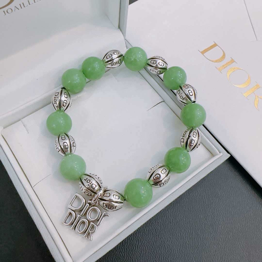   专柜精工版本 DIOR迪奥 多元素玛瑙泰银风格手链 权志龙明星同款 复古做旧风 原版复刻 纯手工打造