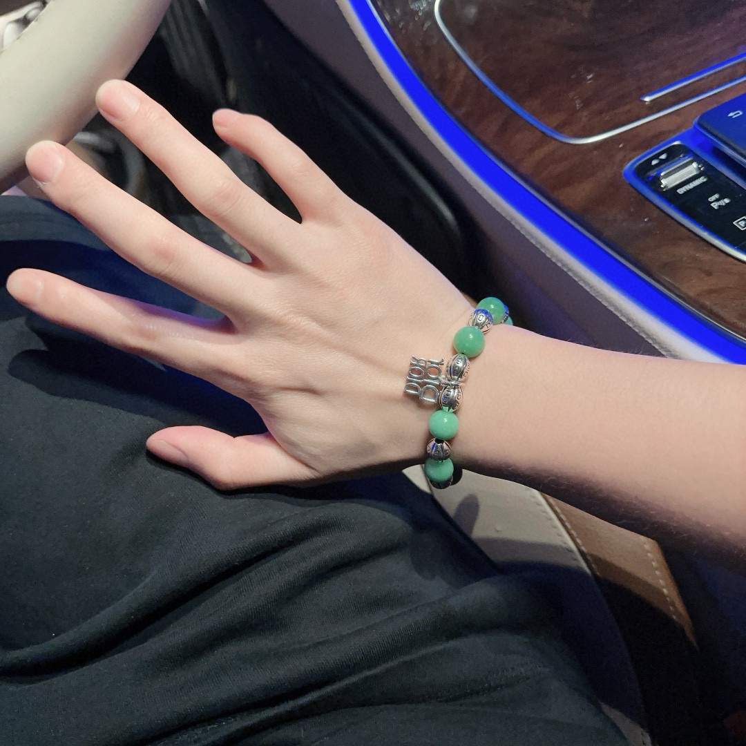   专柜精工版本 DIOR迪奥 多元素玛瑙泰银风格手链 权志龙明星同款 复古做旧风 原版复刻 纯手工打造
