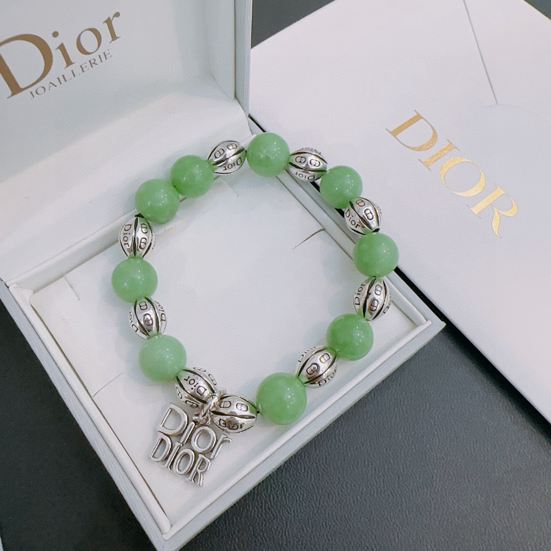   专柜精工版本 DIOR迪奥 多元素玛瑙泰银风格手链 权志龙明星同款 复古做旧风 原版复刻 纯手工打造