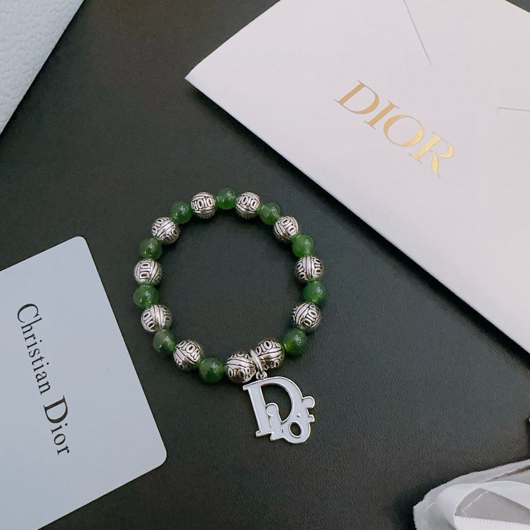   专柜精工版本 DIOR迪奥 多元素玛瑙泰银风格手链 权志龙明星同款 复古做旧风 原版复刻 纯手工打造