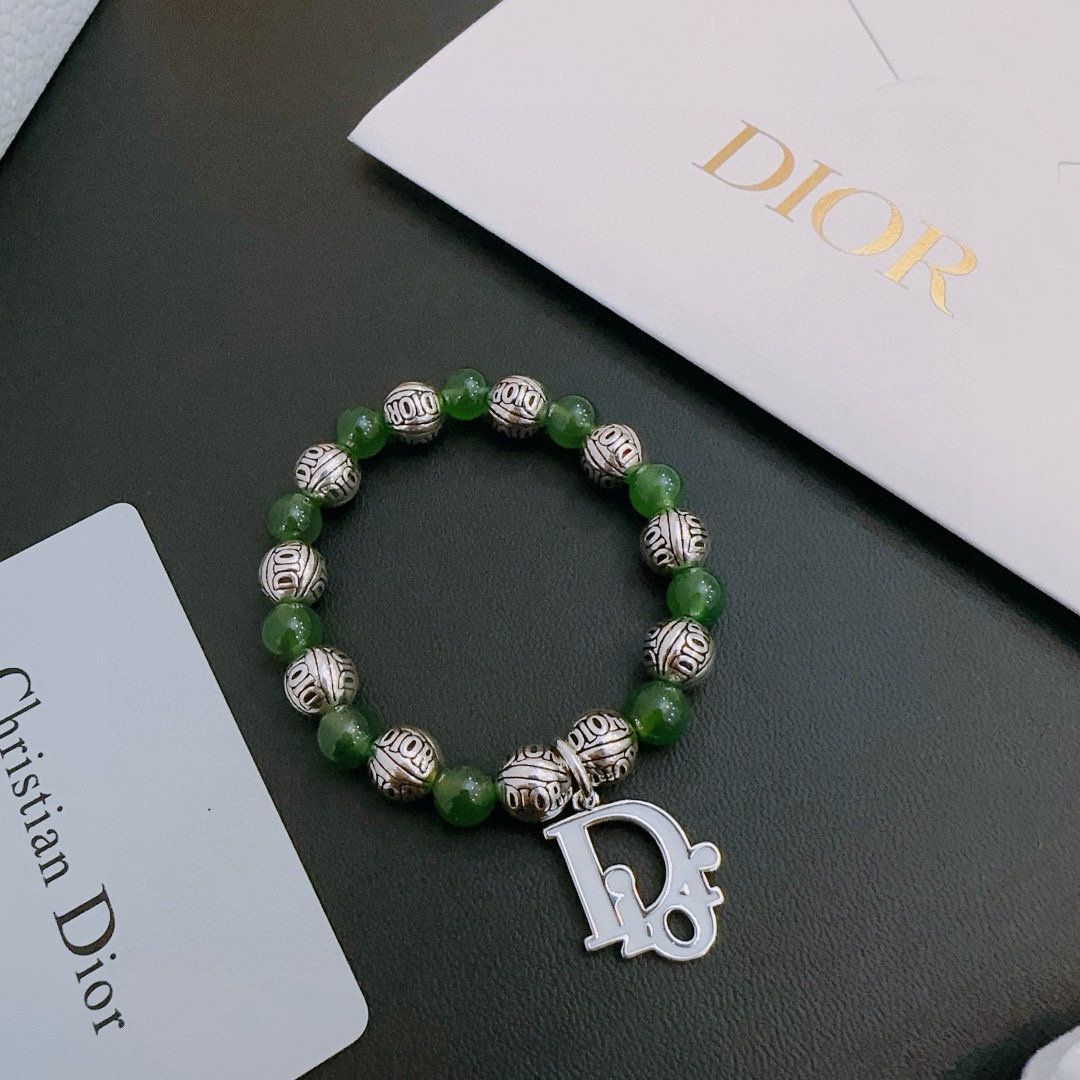   专柜精工版本 DIOR迪奥 多元素玛瑙泰银风格手链 权志龙明星同款 复古做旧风 原版复刻 纯手工打造
