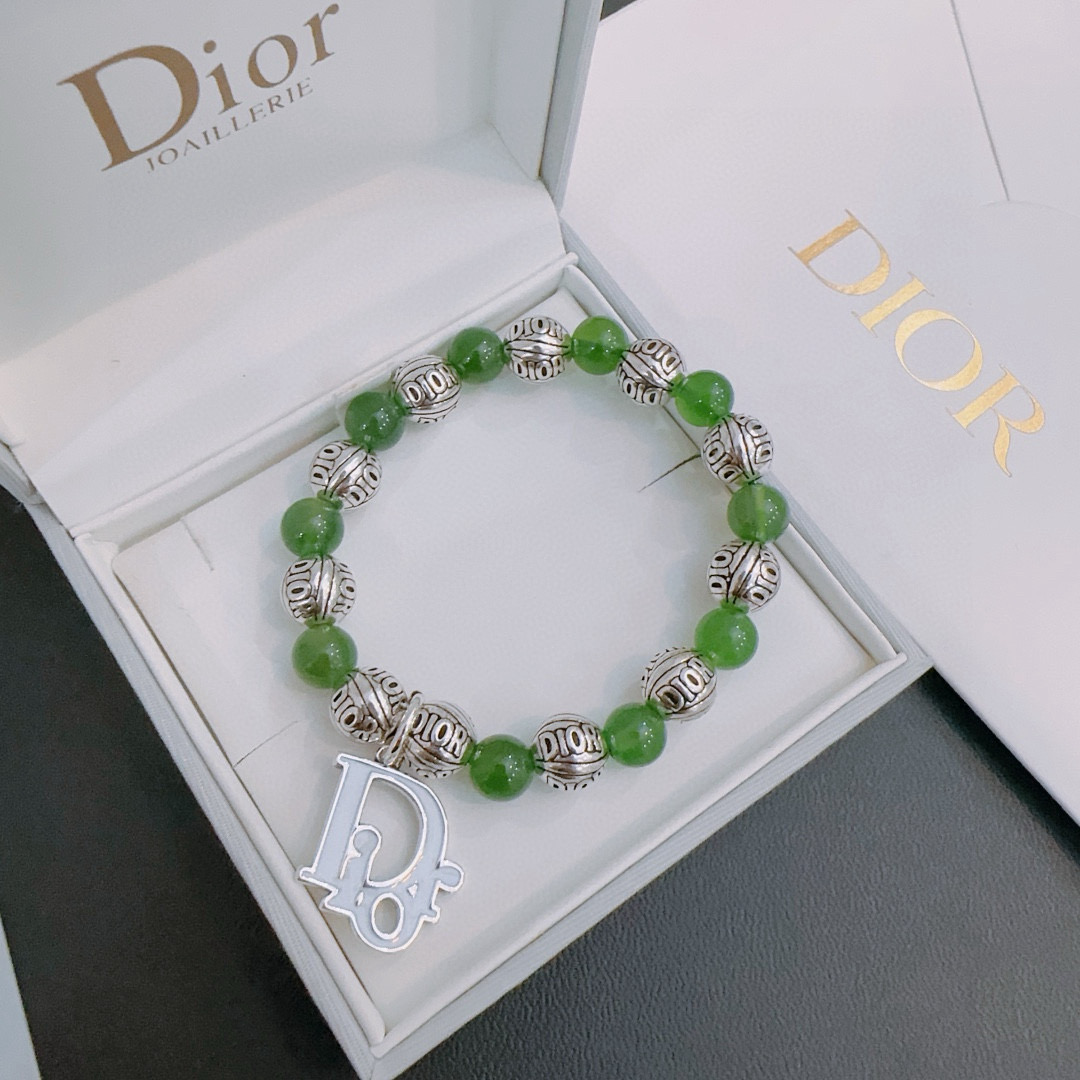   专柜精工版本 DIOR迪奥 多元素玛瑙泰银风格手链 权志龙明星同款 复古做旧风 原版复刻 纯手工打造