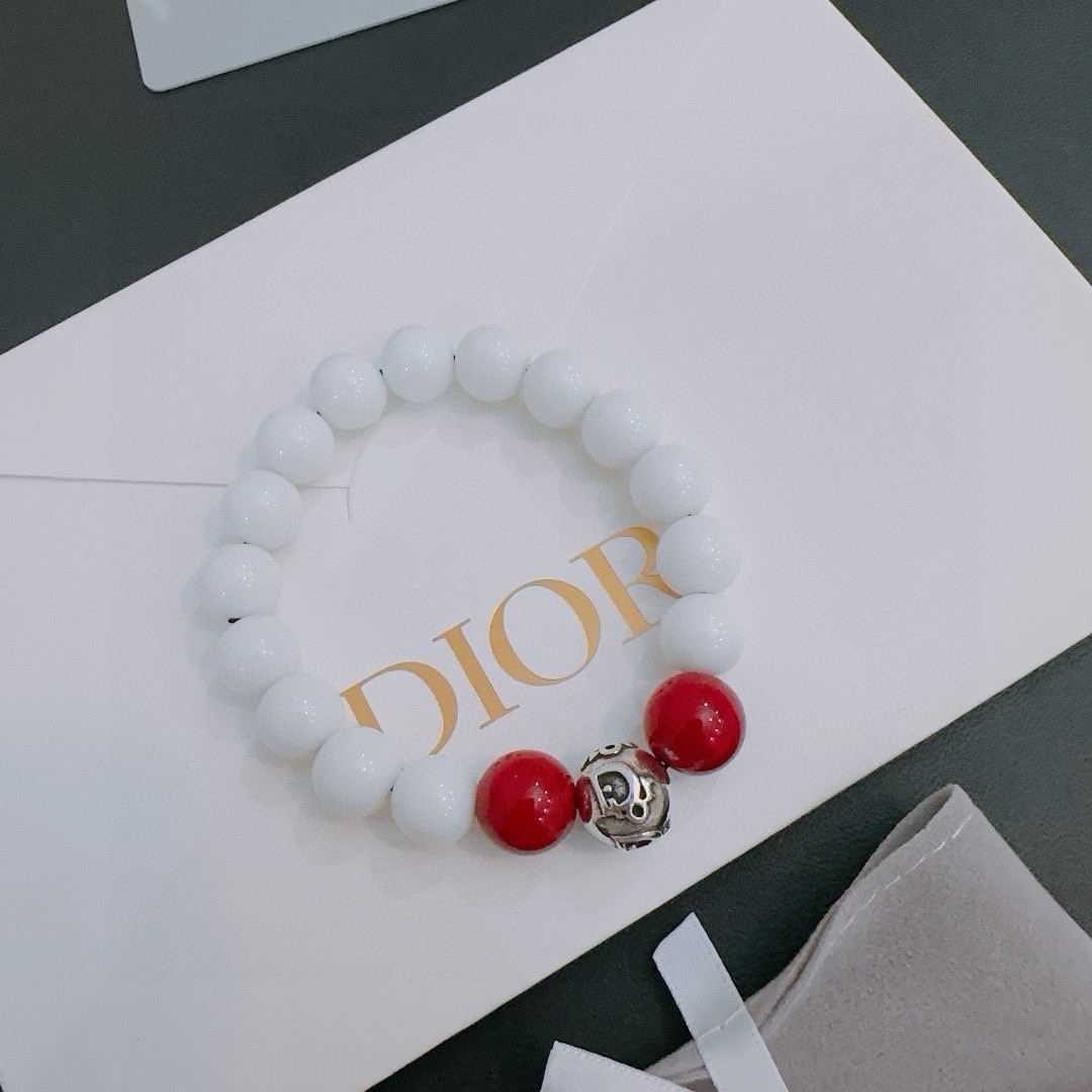   专柜精工版本 DIOR迪奥 多元素玛瑙泰银风格手链 权志龙明星同款 复古做旧风 原版复刻 纯手工打造