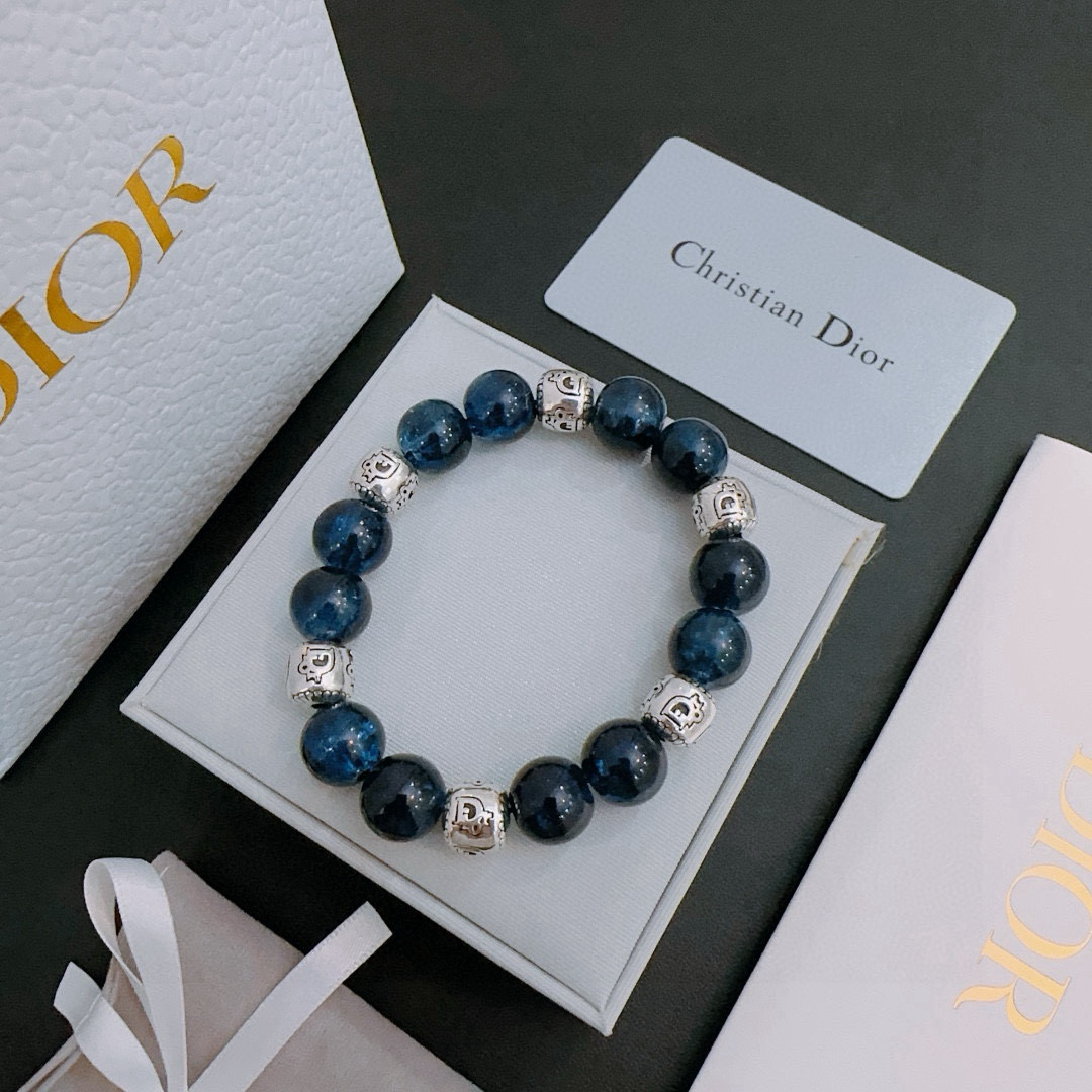   专柜精工版本 DIOR迪奥 多元素玛瑙泰银风格手链 权志龙明星同款 复古做旧风 原版复刻 纯手工打造