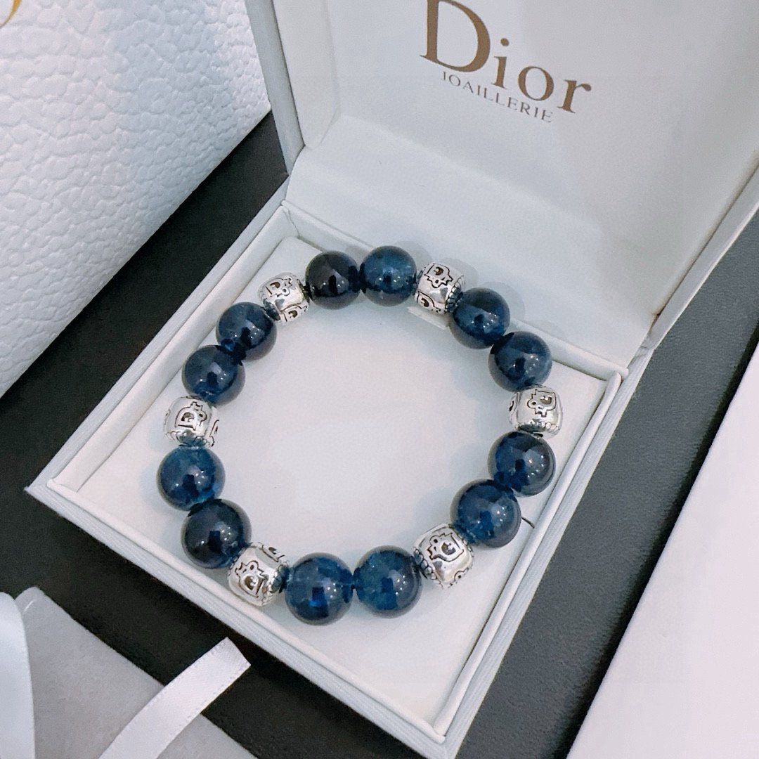   专柜精工版本 DIOR迪奥 多元素玛瑙泰银风格手链 权志龙明星同款 复古做旧风 原版复刻 纯手工打造
