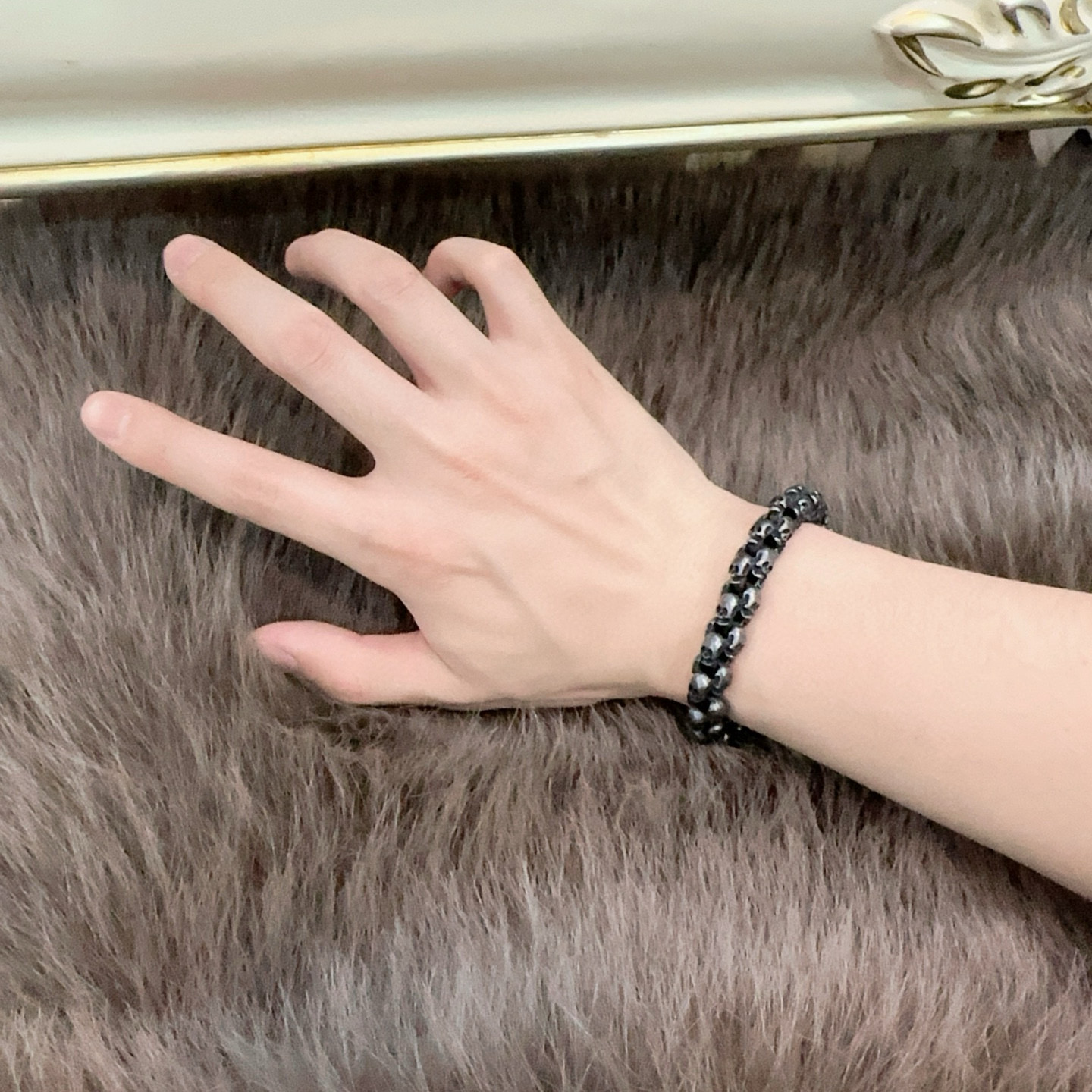   原单货新款Alexander McQueen 亚历山大 麦昆 手链  专柜一致原版定制  骨子里那种
