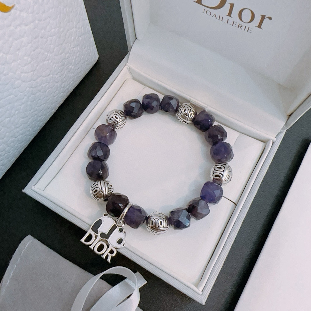   专柜精工版本 DIOR迪奥 多元素玛瑙泰银风格手链 权志龙明星同款 复古做旧风 原版复刻 纯手工打造