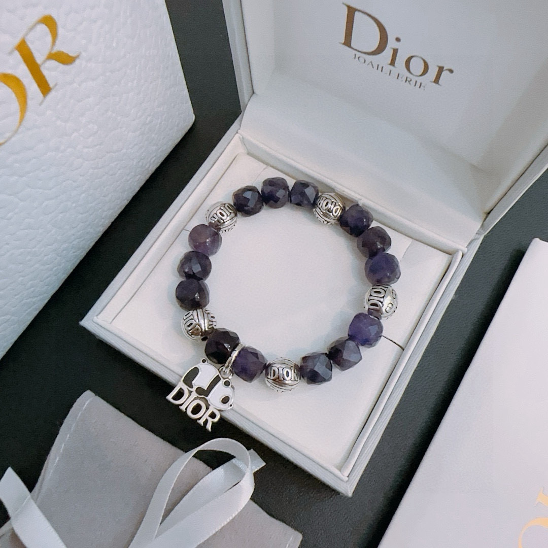   专柜精工版本 DIOR迪奥 多元素玛瑙泰银风格手链 权志龙明星同款 复古做旧风 原版复刻 纯手工打造