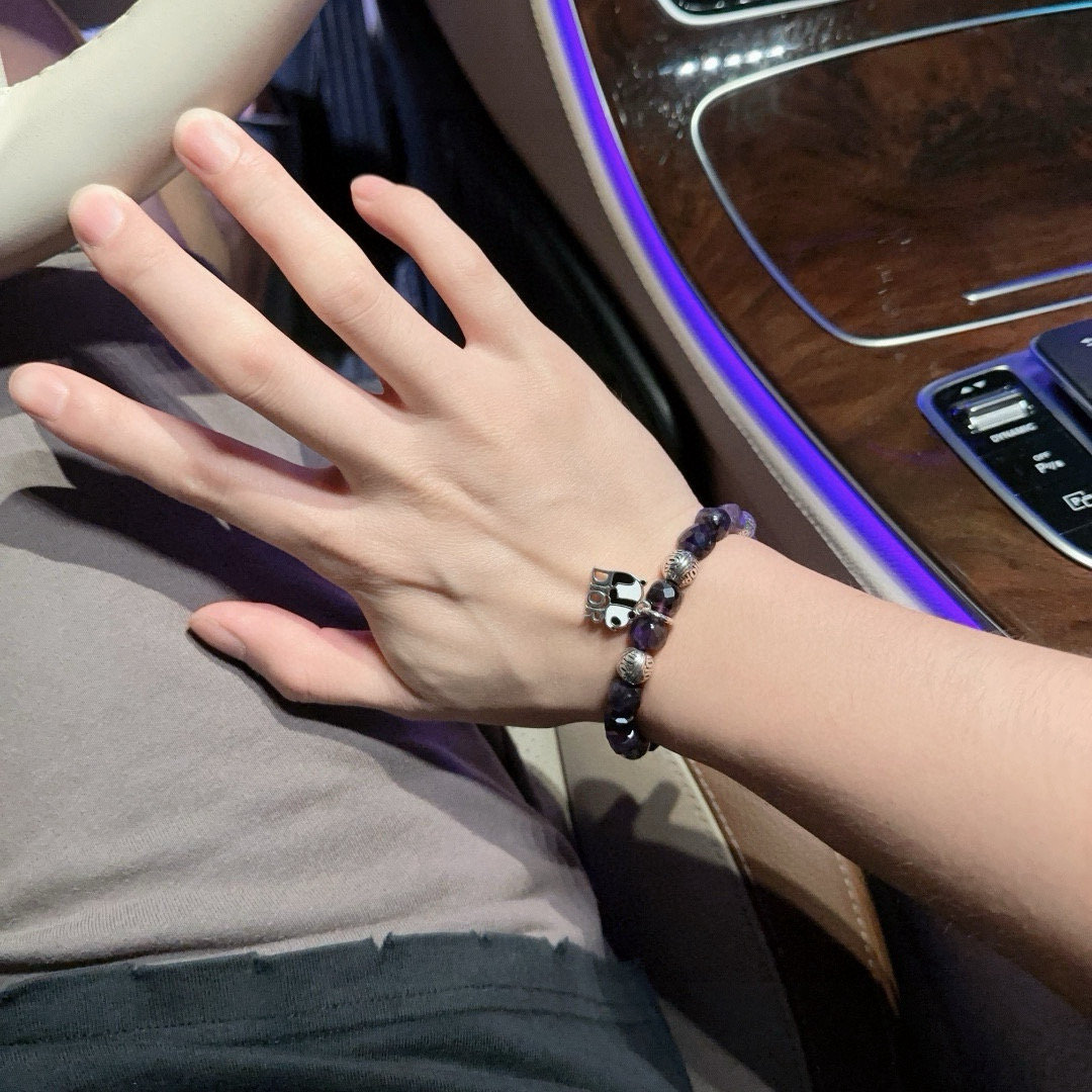   专柜精工版本 DIOR迪奥 多元素玛瑙泰银风格手链 权志龙明星同款 复古做旧风 原版复刻 纯手工打造