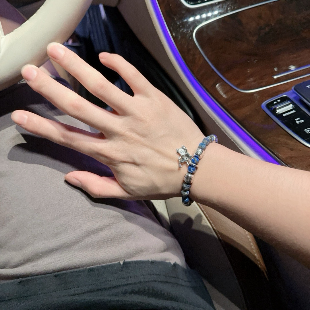   专柜精工版本 DIOR迪奥 多元素玛瑙泰银风格手链 权志龙明星同款 复古做旧风 原版复刻 纯手工打造
