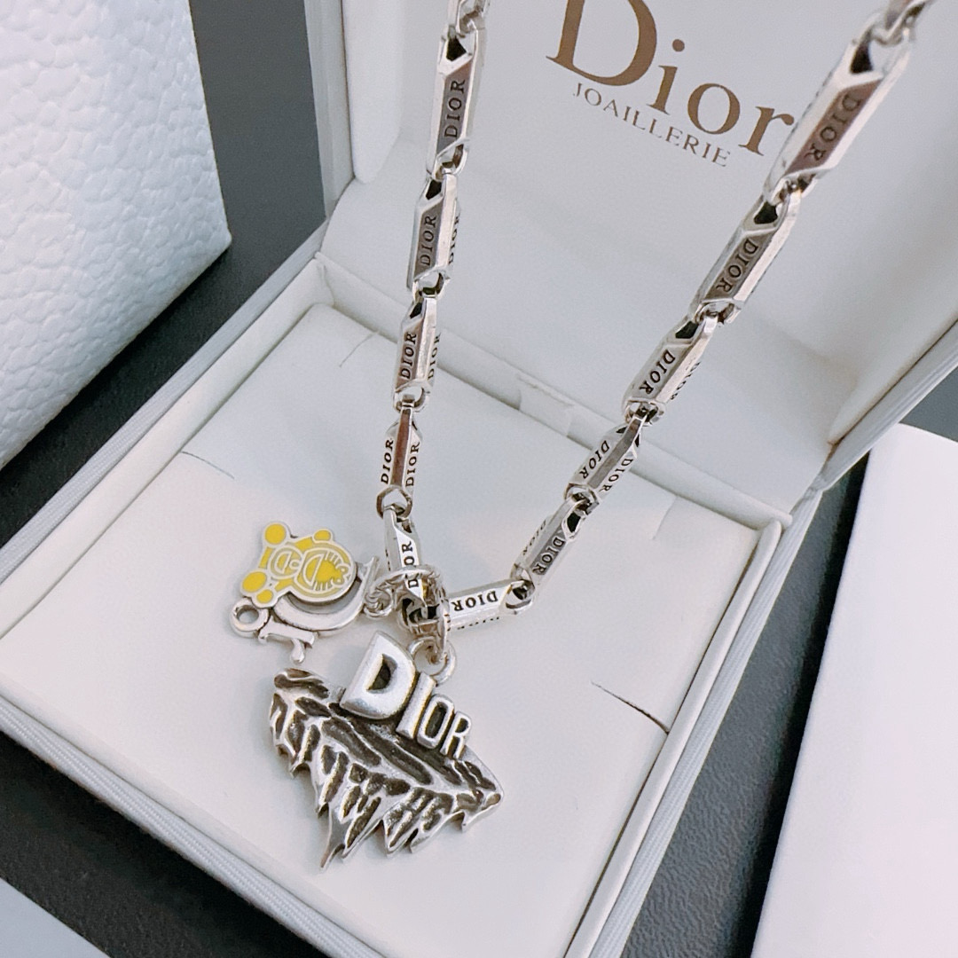    DIOR🔥新款 迪奥项链🇷🇼原单货🇷🇼专柜新款开模复古潮流时尚必备 男女均可佩戴 情侣款同款 摇滚