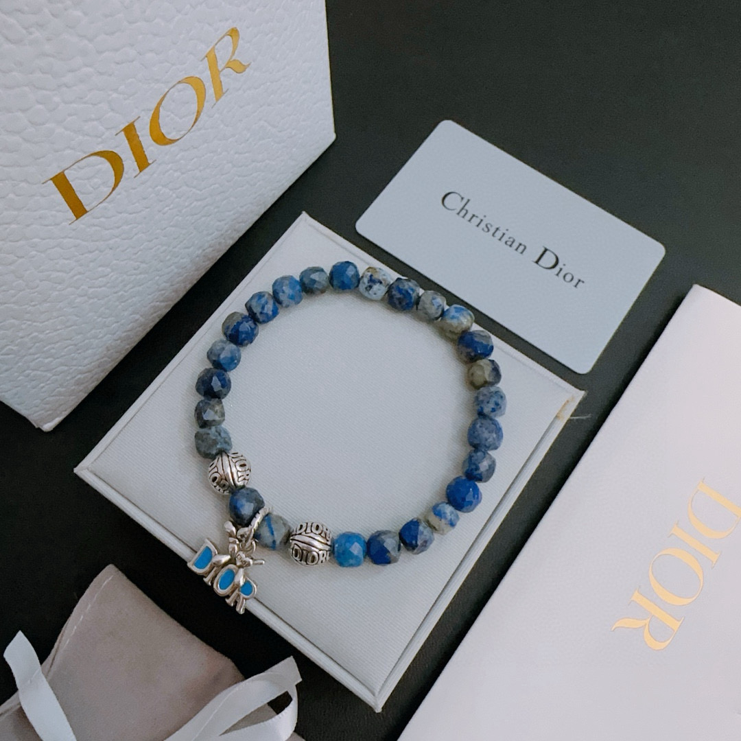   专柜精工版本 DIOR迪奥 多元素玛瑙泰银风格手链 权志龙明星同款 复古做旧风 原版复刻 纯手工打造