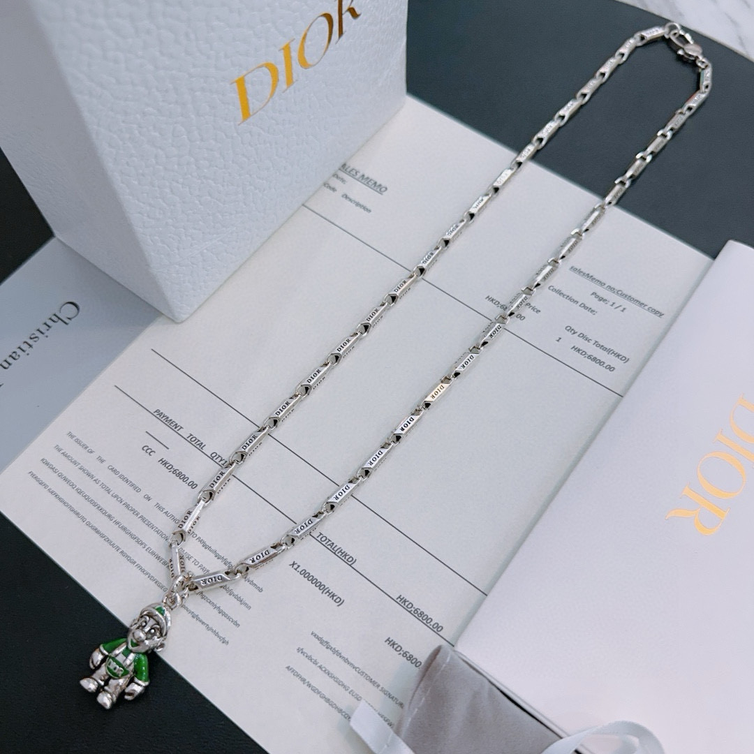    DIOR🔥新款 迪奥项链🇷🇼原单货🇷🇼专柜新款开模复古潮流时尚必备 男女均可佩戴 情侣款同款 摇滚