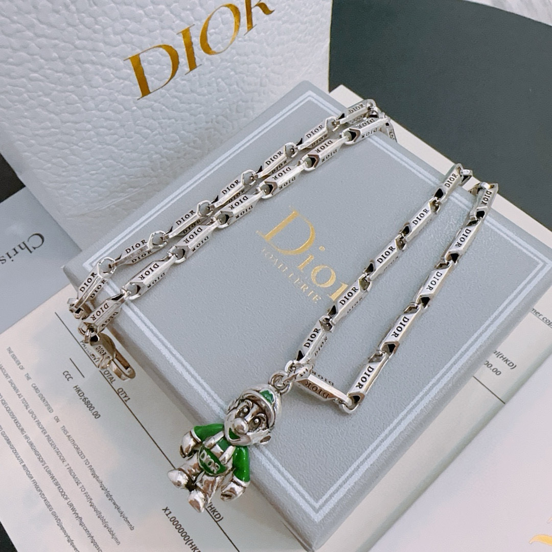    DIOR🔥新款 迪奥项链🇷🇼原单货🇷🇼专柜新款开模复古潮流时尚必备 男女均可佩戴 情侣款同款 摇滚