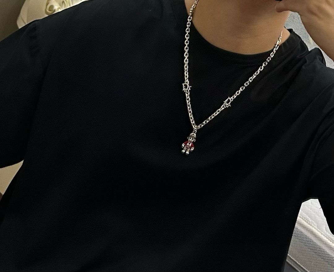    DIOR🔥新款 迪奥项链🇷🇼原单货🇷🇼专柜新款开模复古潮流时尚必备 男女均可佩戴 情侣款同款 摇滚