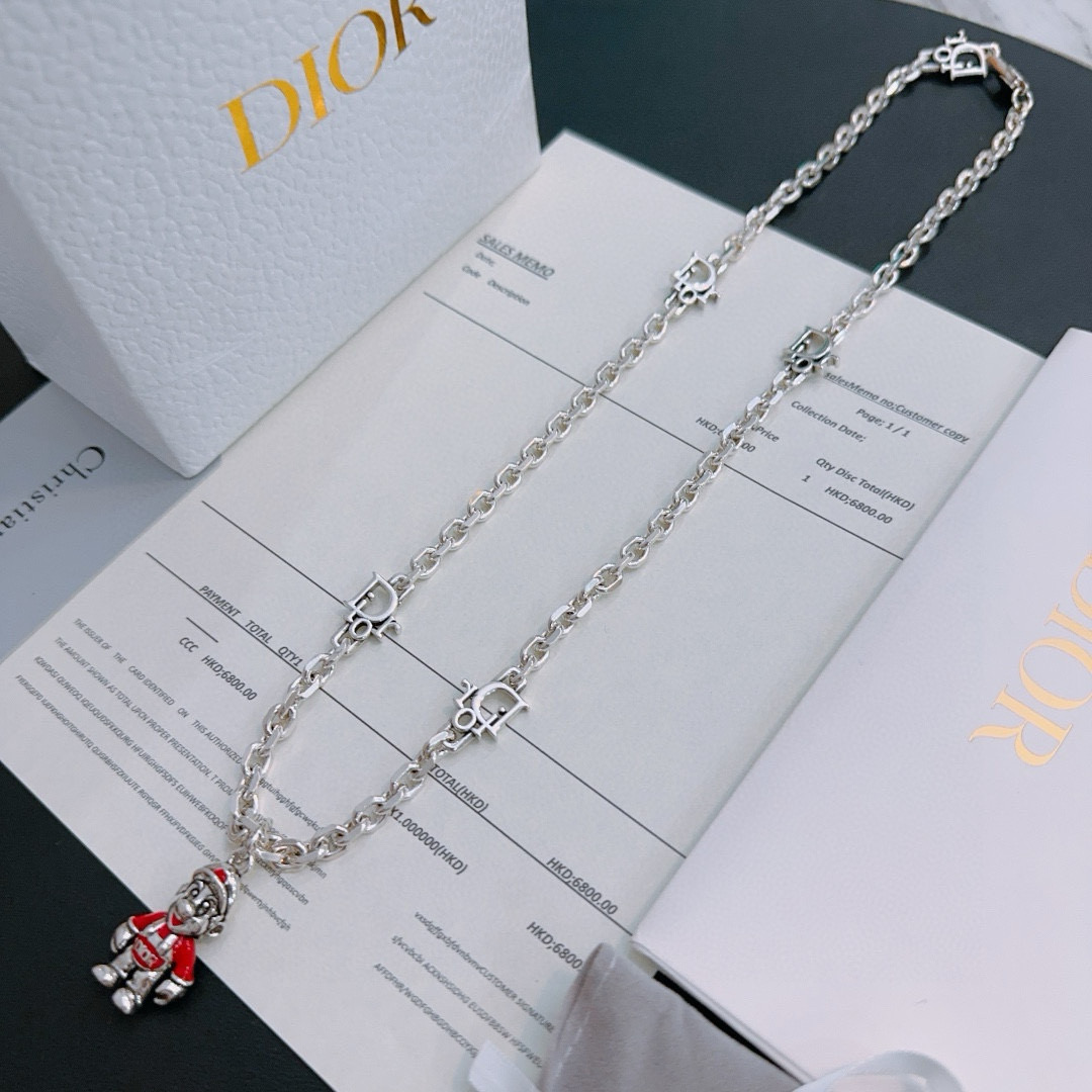    DIOR🔥新款 迪奥项链🇷🇼原单货🇷🇼专柜新款开模复古潮流时尚必备 男女均可佩戴 情侣款同款 摇滚