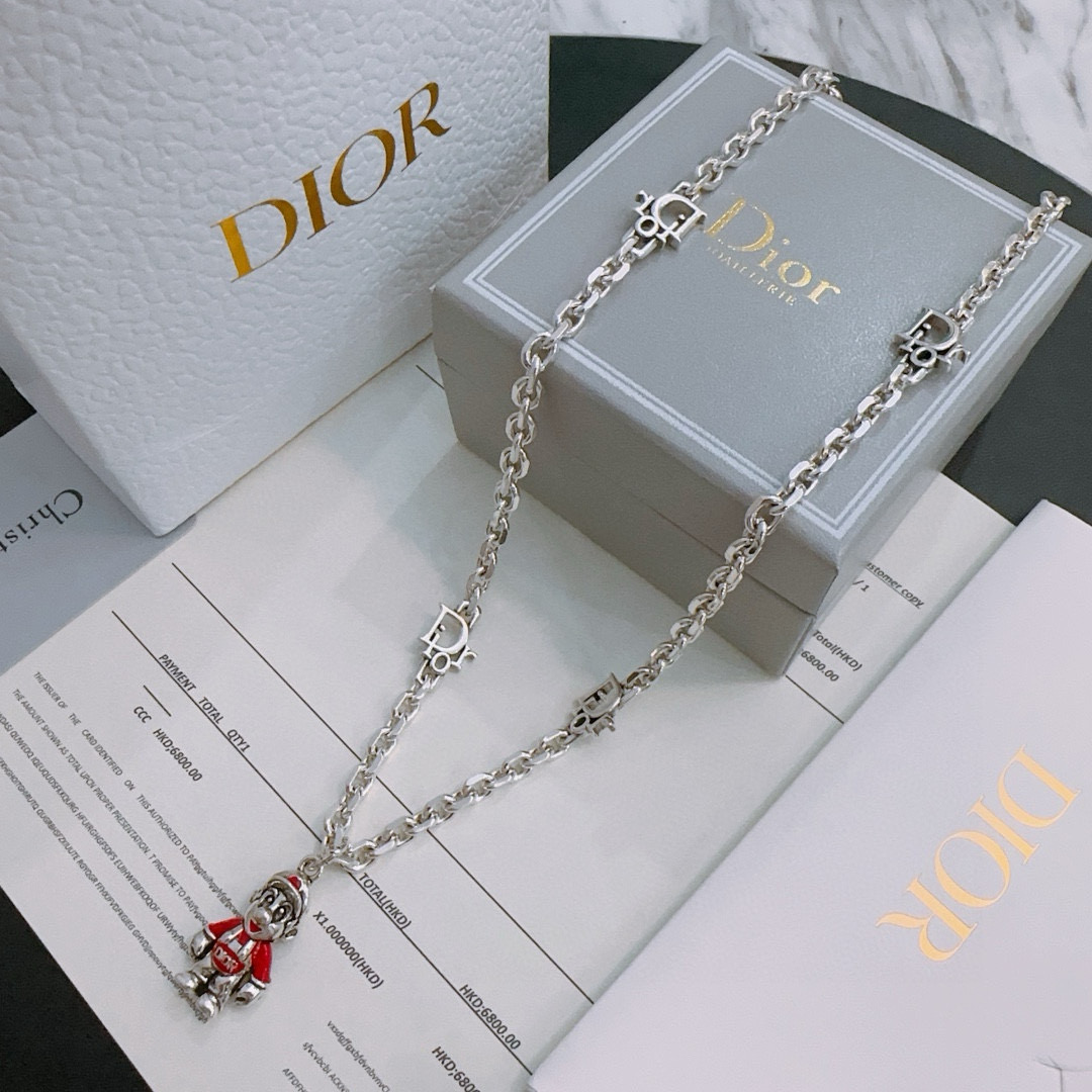    DIOR🔥新款 迪奥项链🇷🇼原单货🇷🇼专柜新款开模复古潮流时尚必备 男女均可佩戴 情侣款同款 摇滚