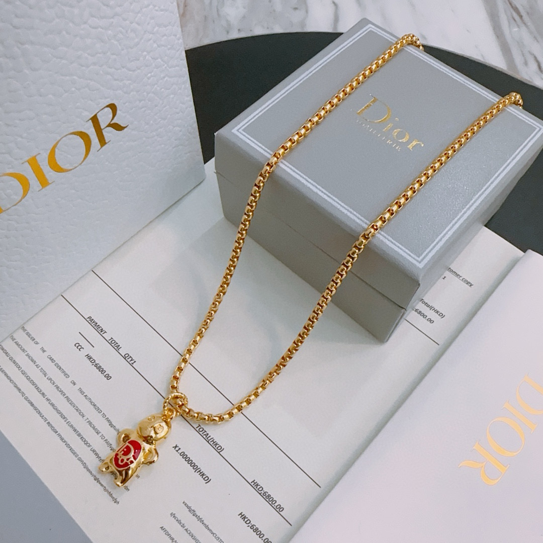 DIOR🔥新款 迪奥项链🇷🇼原单货🇷🇼专柜新款开模复古潮流时尚必备 男女均可佩戴 情侣款同款 摇滚朋克泰