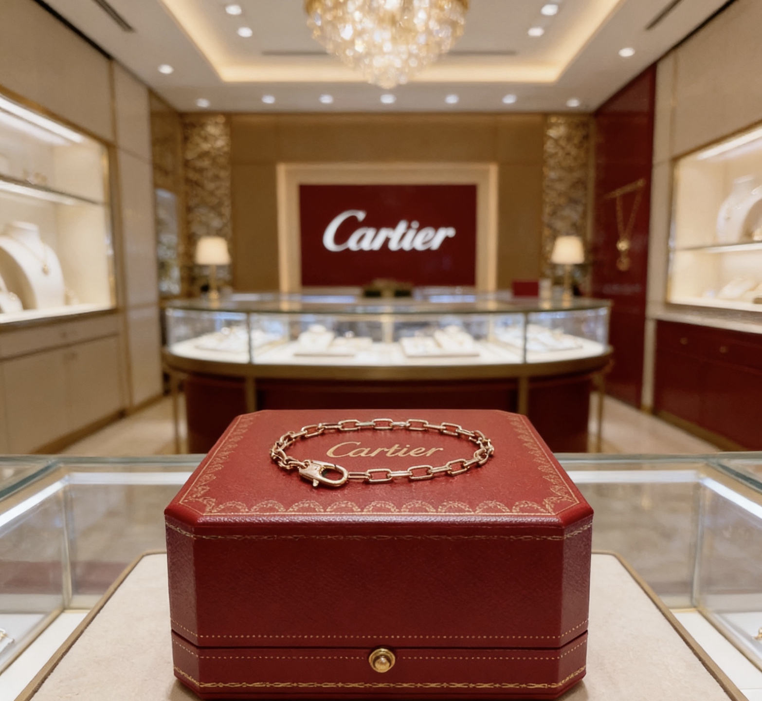 Cartier 卡地亚手链V金材质系列 品相完美 细节无敌 那种独特的色泽完全无可挑剔 再缀以 指环外形设计