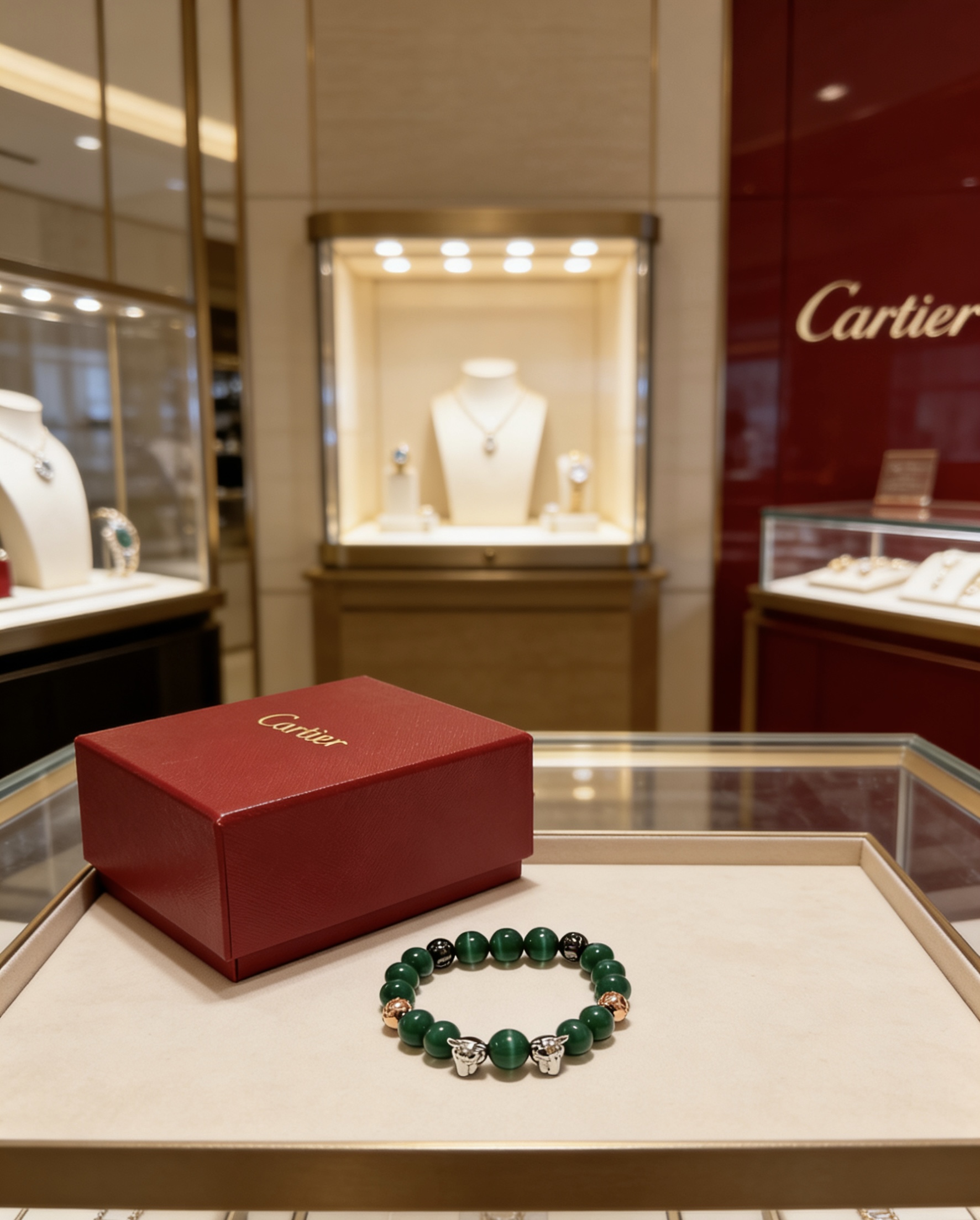 Cartier 新款卡地亚豹子玛瑙手链V金材质系列 品相完美 细节无敌 那种独特的色泽完全无可挑剔