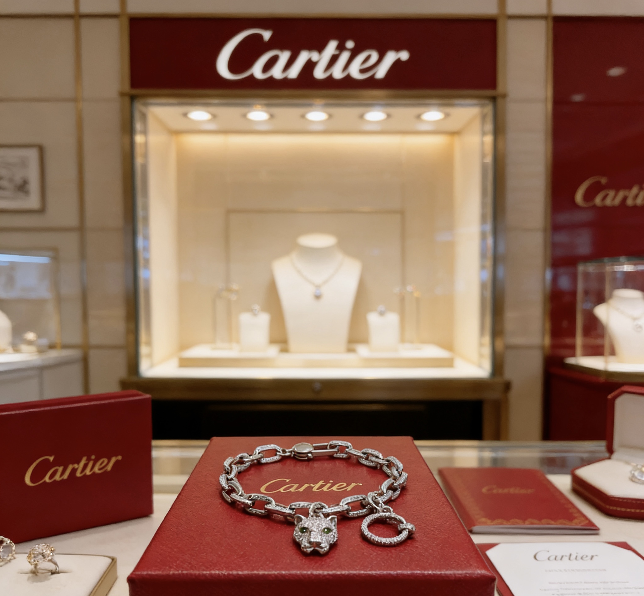 Cartier 新款卡地亚手链V金材质系列 品相完美 细节无敌 那种独特的色泽完全无可挑剔 再缀以 指环外形设计