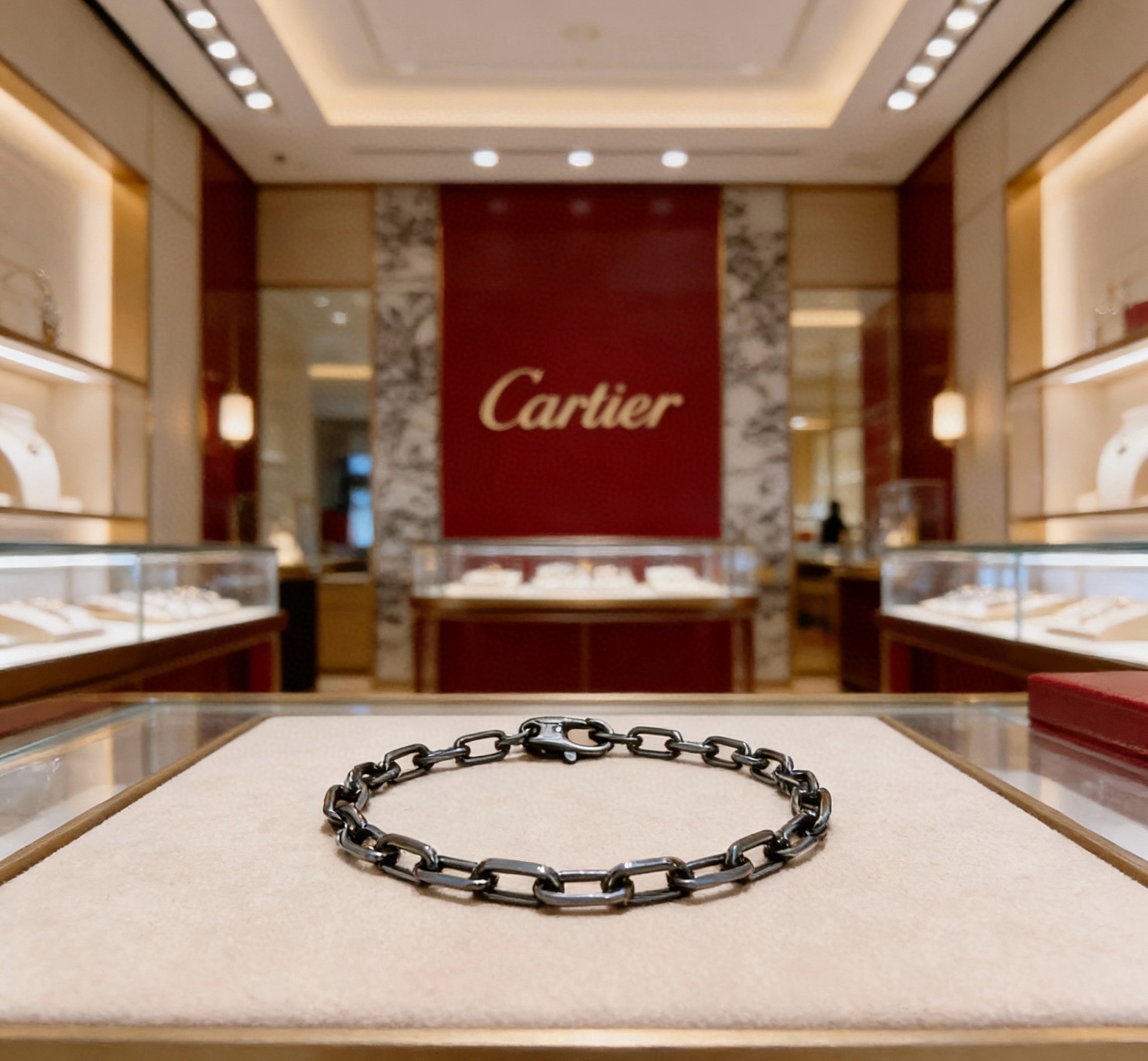 Cartier 卡地亚手链V金材质系列 品相完美 细节无敌 那种独特的色泽完全无可挑剔 再缀以 指环外形设计