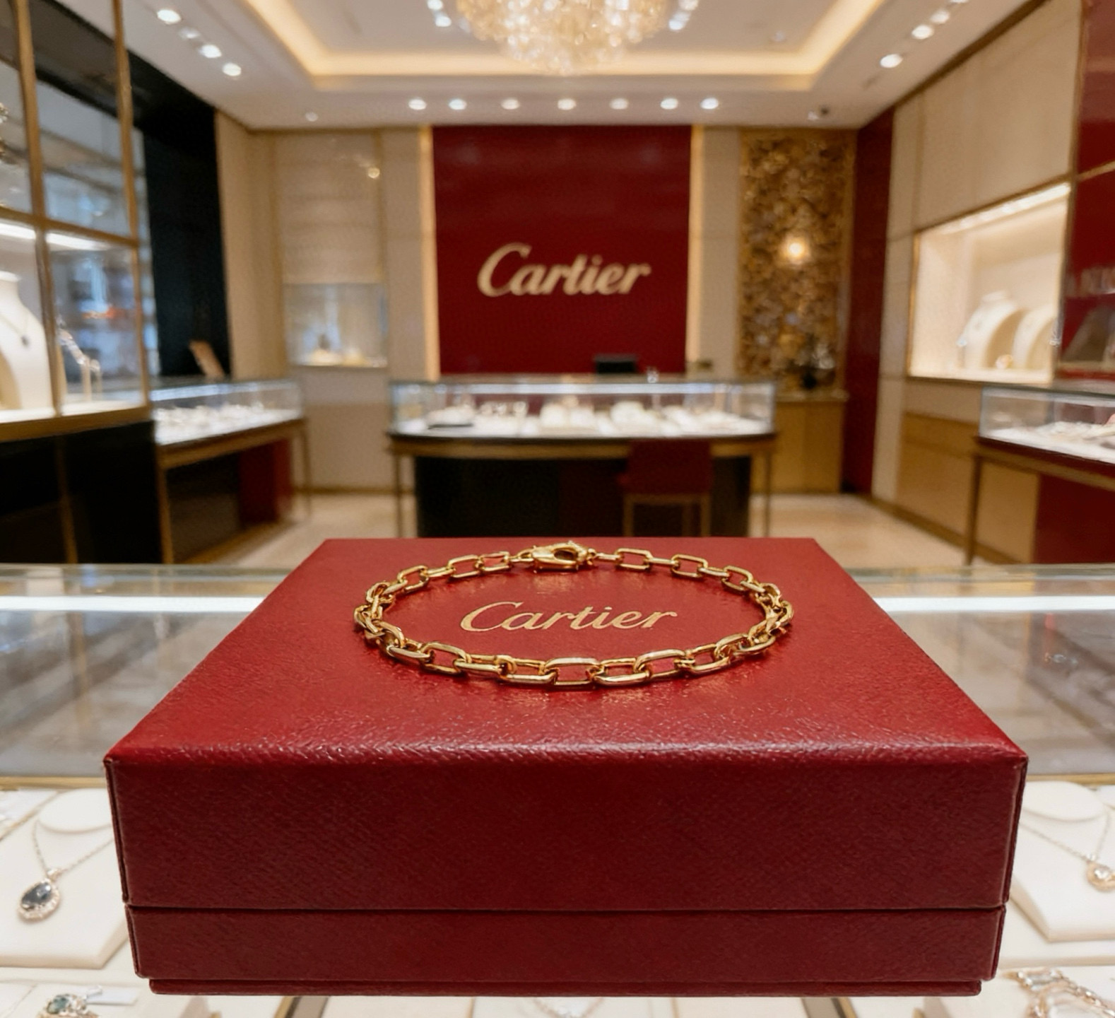 Cartier 卡地亚手链V金材质系列 品相完美 细节无敌 那种独特的色泽完全无可挑剔 再缀以 指环外形设计