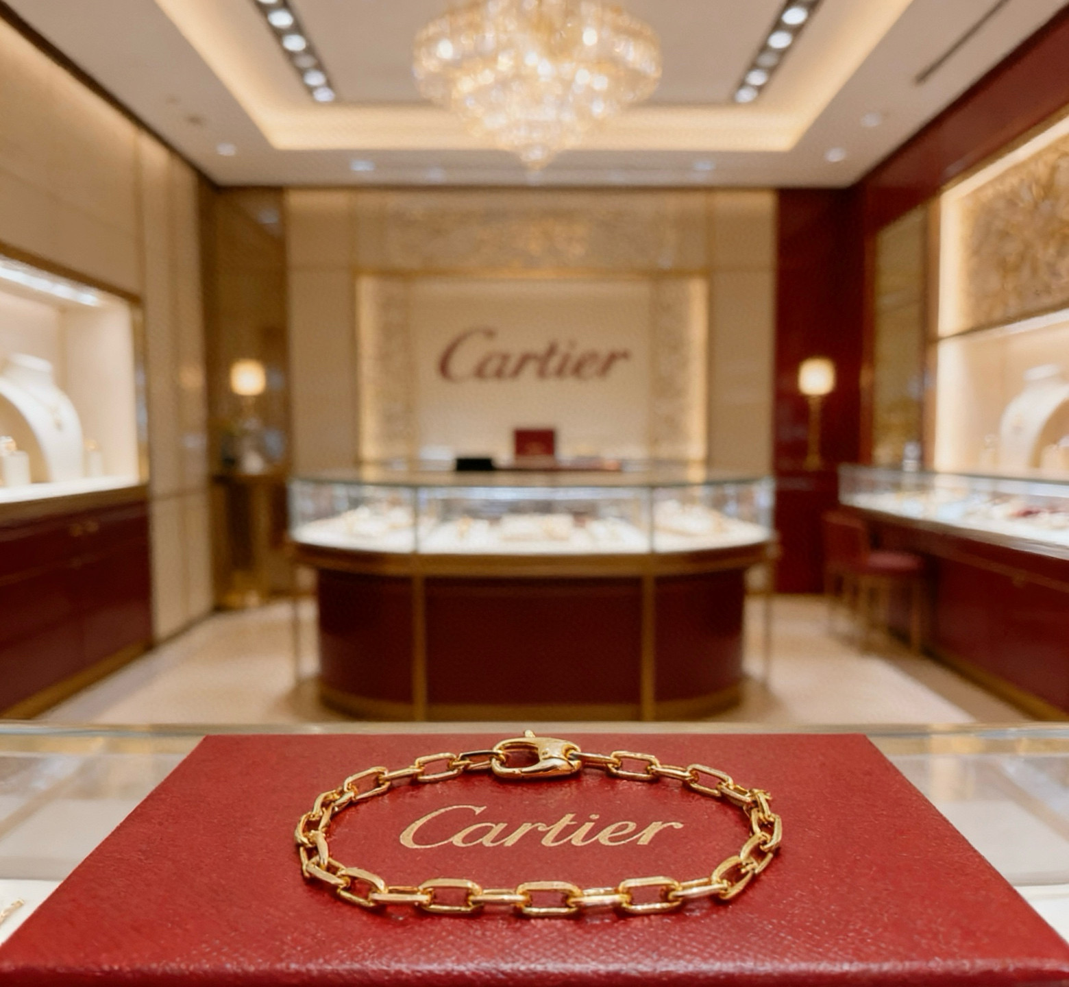 Cartier 卡地亚手链V金材质系列 品相完美 细节无敌 那种独特的色泽完全无可挑剔 再缀以 指环外形设计