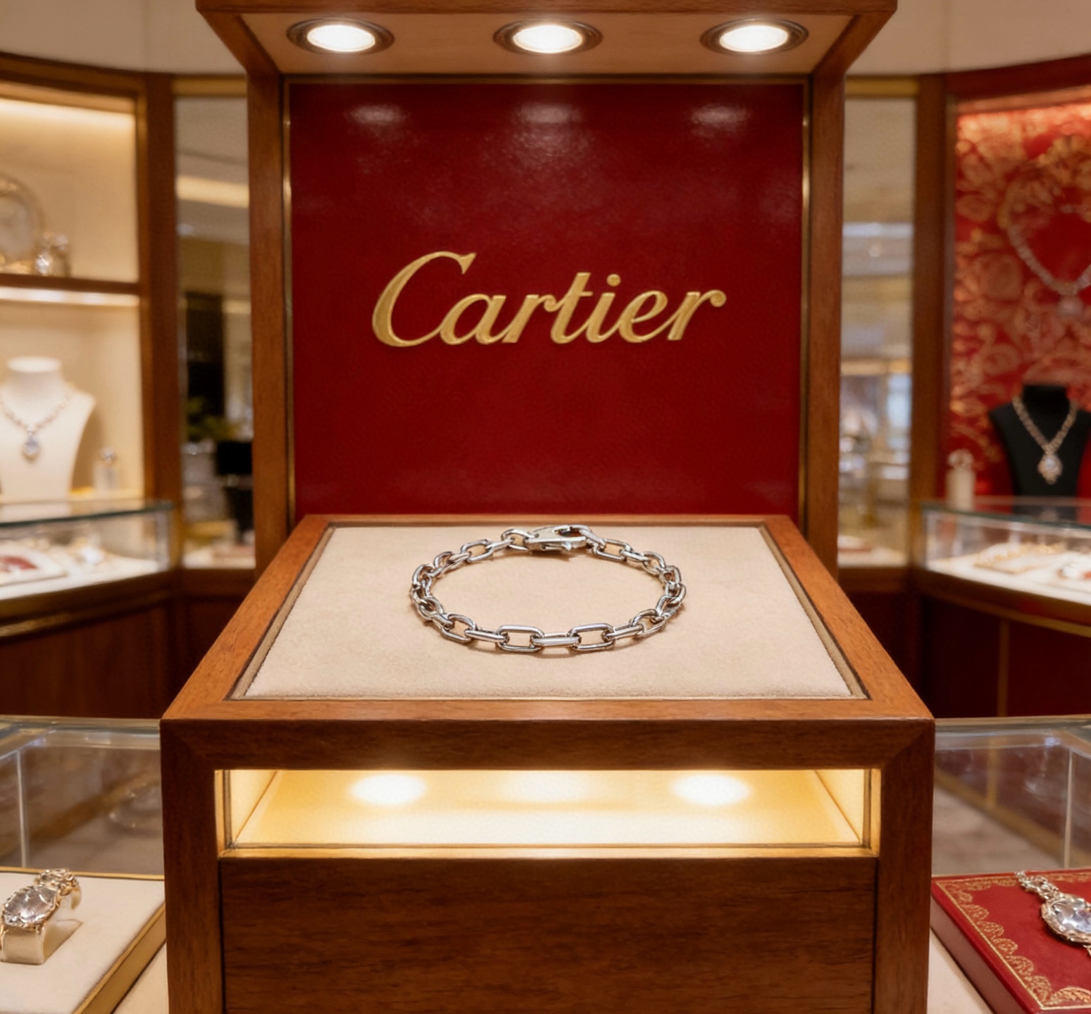 Cartier 卡地亚手链V金材质系列 品相完美 细节无敌 那种独特的色泽完全无可挑剔 再缀以 指环外形设计