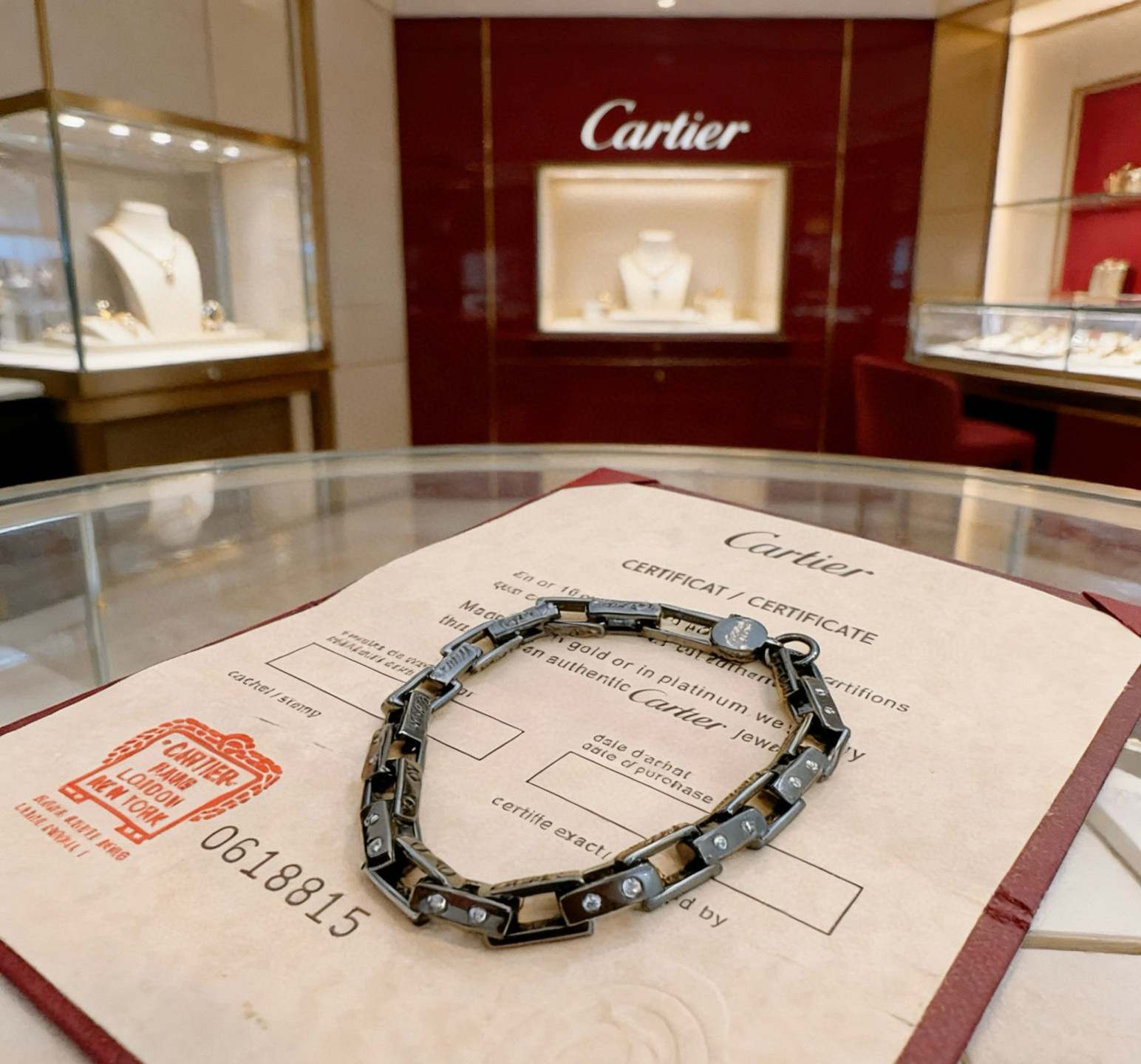 Cartier 新款卡地亚手链V金材质系列 品相完美 细节无敌 那种独特的色泽完全无可挑剔 再缀以 指环外形设计