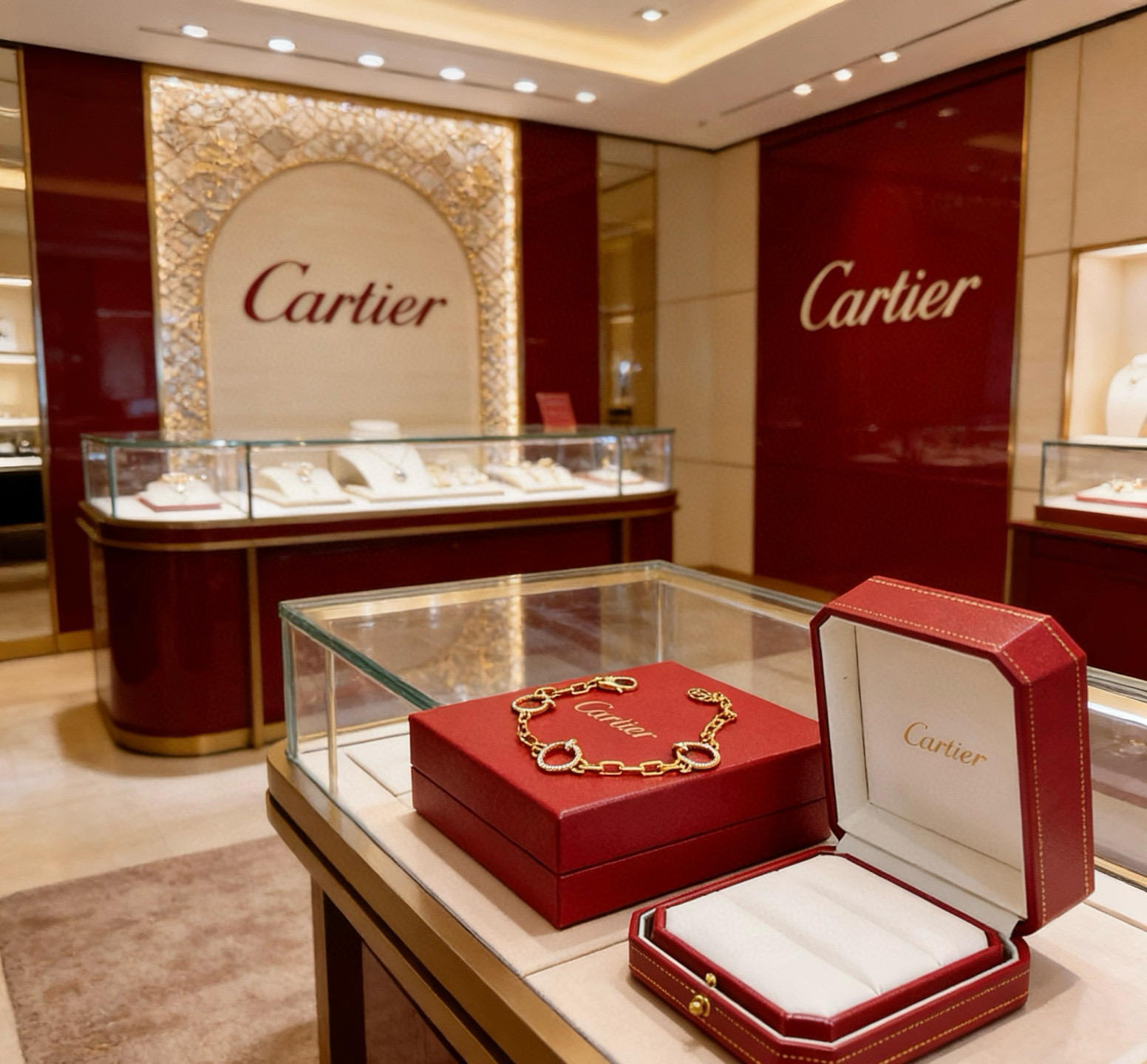 Cartier 新款卡地亚手链V金材质系列 品相完美 细节无敌 那种独特的色泽完全无可挑剔 再缀以 指环外形设计