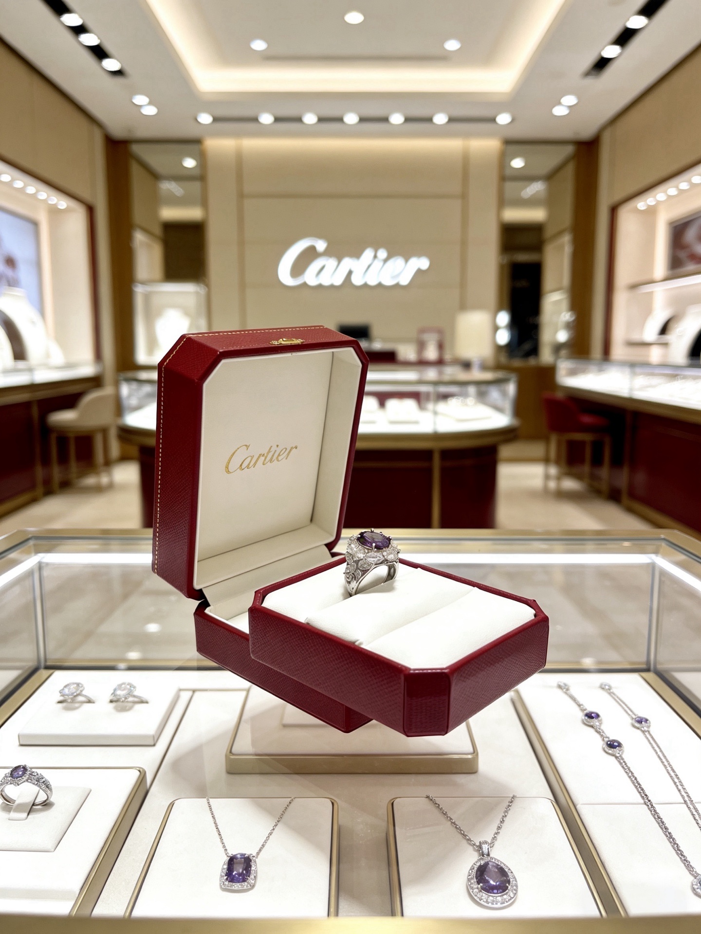 Cartier 卡地亚戒指V金材质系列 品相完美 细节无敌 那种独特的色泽完全无可挑剔 再缀以 指环外形设计