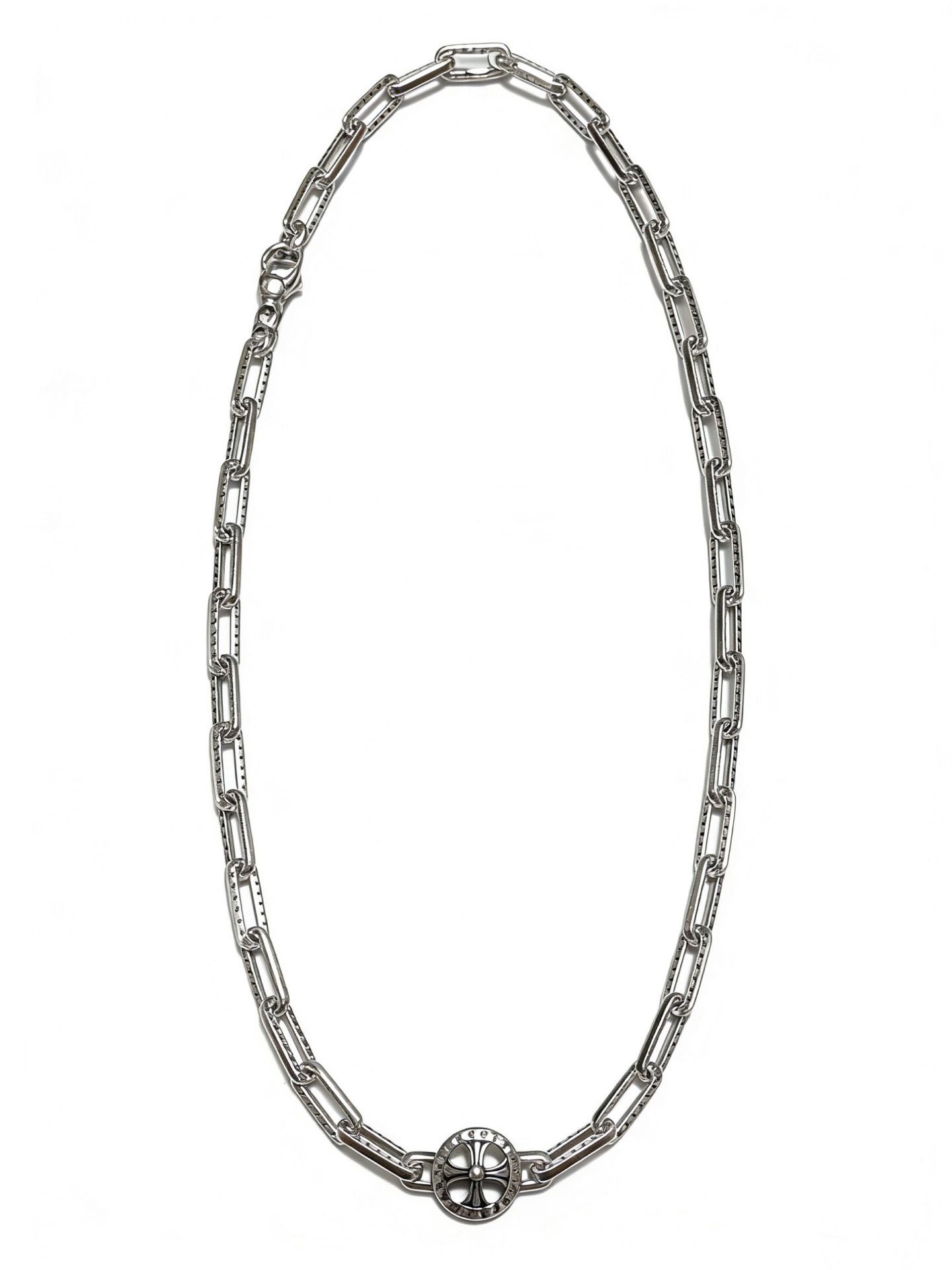 NO:879523,New [counter quality] Chrome Hearts multi-element retro cross necklace, thick cross pendant, different pattern design styles with concave and convex shapes, showing a distinctive cross. The Scout flower is the symbol of Chrome Hearts, so it is more durable. Genuine pattern-printed Chrome Hearts distinguishes the ordinary light version in the market. Match the version and standard quality. Look at the printing details. The degree of retro ash oxidation. Seiko version!  !  !  Purely handmade, authentic molded fashion essentials, can be worn by both men and women, same style for couples, original official website, rock punk Thai silver style, retro elements, trendy and versatile, boutique jewelry, chrome hearts, chrome hearts, necklace19860909新款【专柜品质】Chrome Hearts克罗心多元素复古十字架项链 粗款十字架吊坠 凹凸造型不同的花纹设计风格 呈现出与众不同 十字架 童军花是克罗心的志 所以更经久不衰 正品打版Chrome Hearts克罗心 区别市场普通轻版 对版对标品质 看字印细节 复古做旧灰氧程度.精工版本！！！ 纯手工打造 正品开模潮流时尚必备 男女均可佩戴 情侣同款 官网原版 摇滚朋克泰银风格 复古元素 潮流百搭,饰品精品,chrome hearts,chrome hearts,necklace,Jewelry