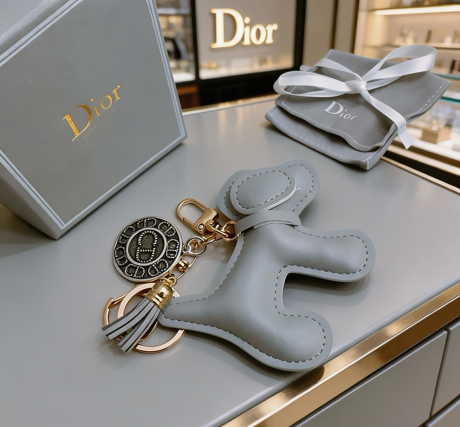 Dior 新品发布 迪奥 钥匙扣 包包扣 最新款包包挂饰档次更高 Anger Forest系列 款联名设计理念钥匙扣系列