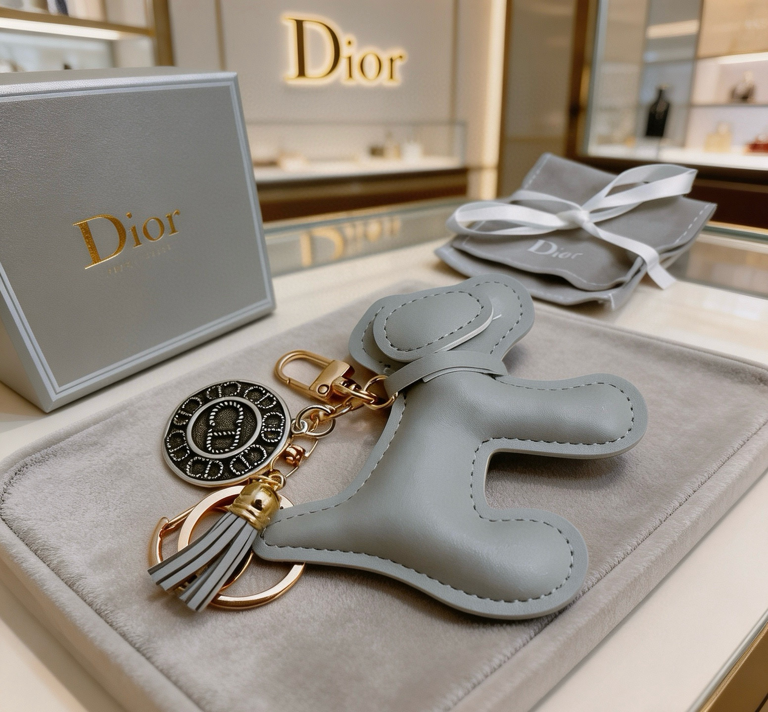 Dior 新品发布 迪奥 钥匙扣 包包扣 最新款包包挂饰档次更高 Anger Forest系列 款联名设计理念钥匙扣系列