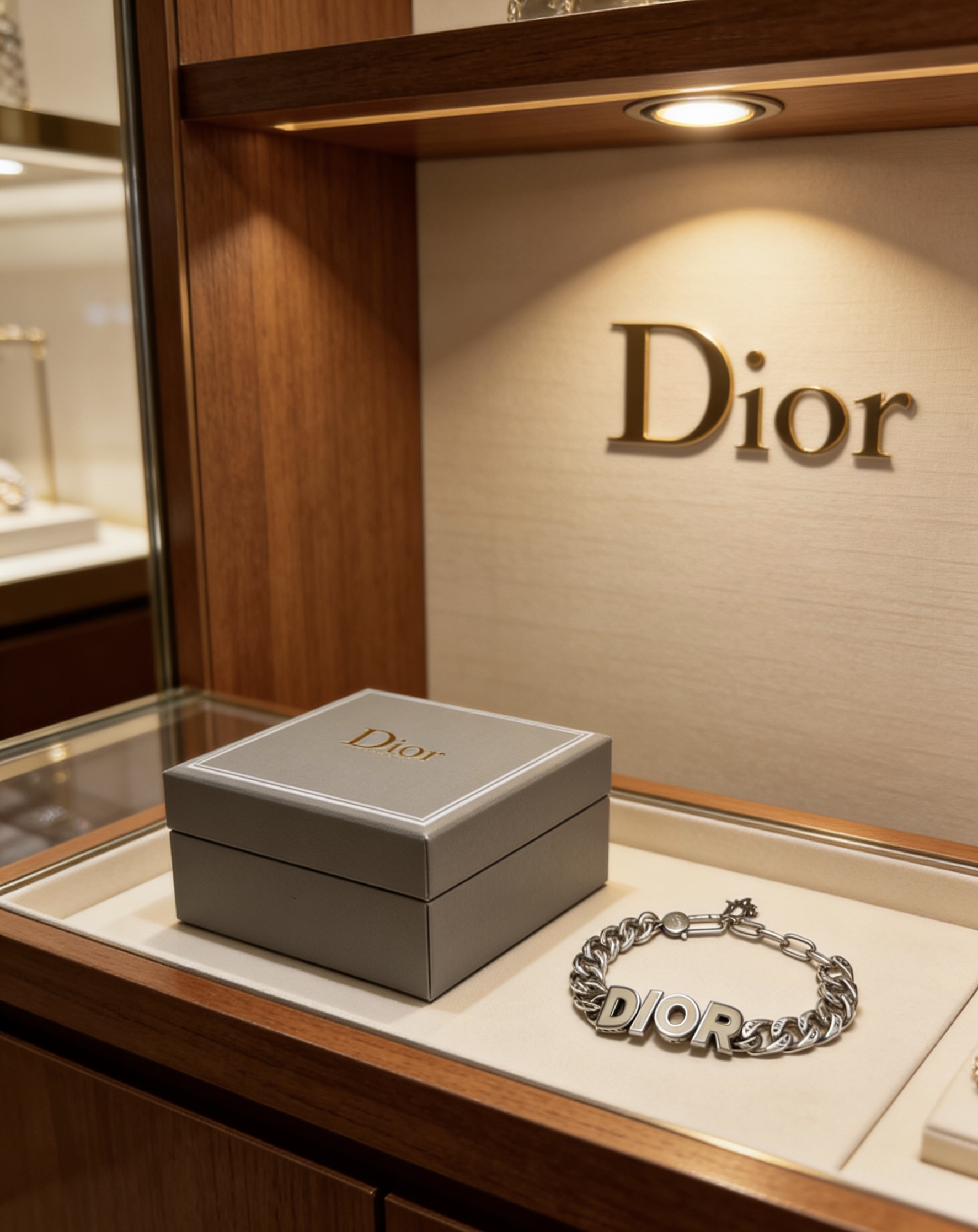Dior DIOR新款 高品质迪奥手链 新款开模 潮流 男女均可佩戴 同款 摇滚朋克泰银风格 元素 潮流百搭 项链最新款链条档次更高明星 款手链古巴链系列 银手链