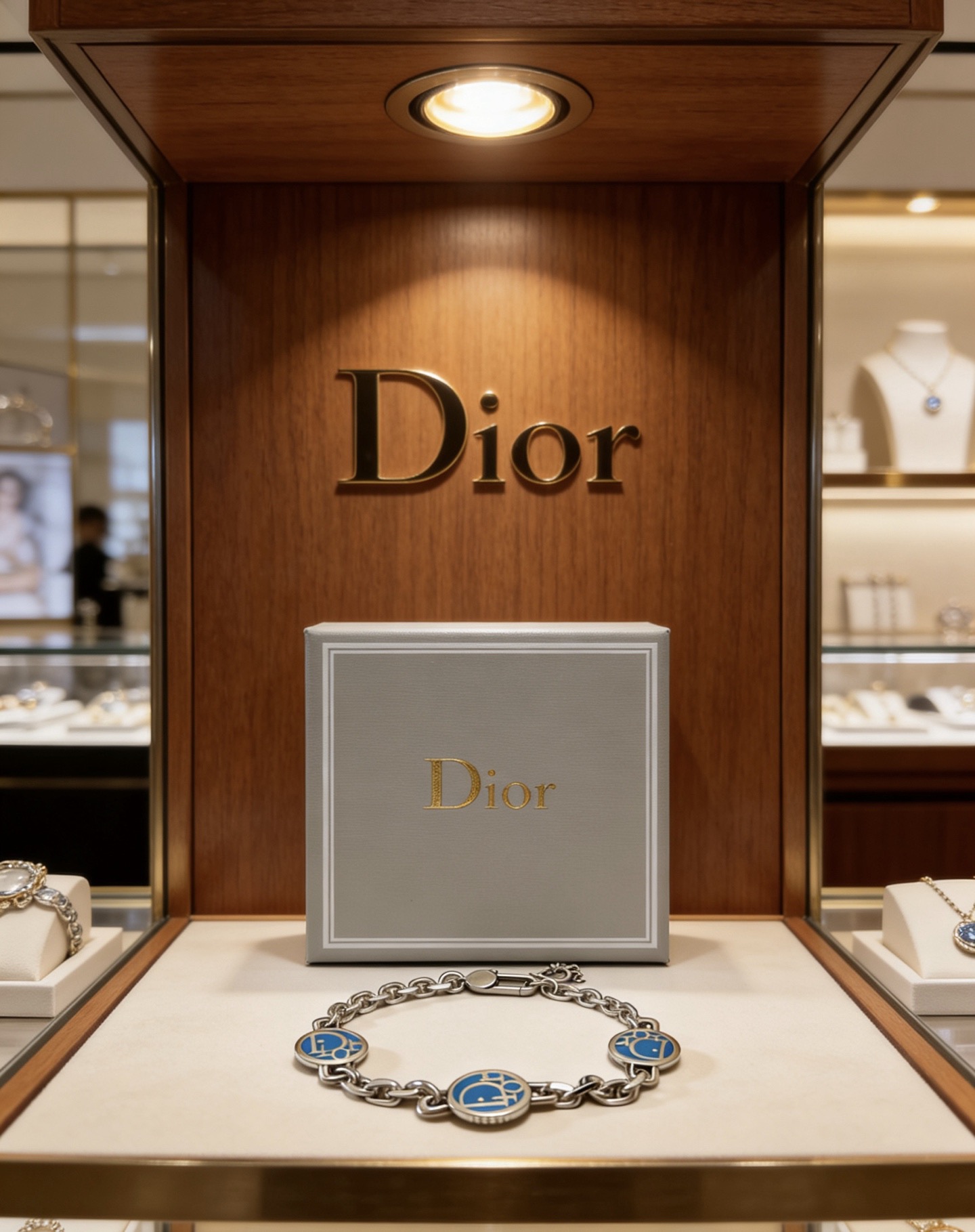 Dior DIOR新款 高品质迪奥手链 新款开模 潮流 男女均可佩戴 同款 摇滚朋克泰银风格 元素 潮流百搭 项链最新款链条档次更高明星 款手链古巴链系列 银手链